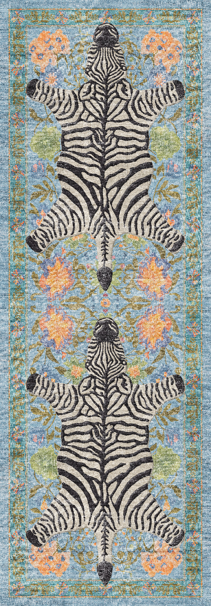 Yara Botanischer Zebra-Teppich