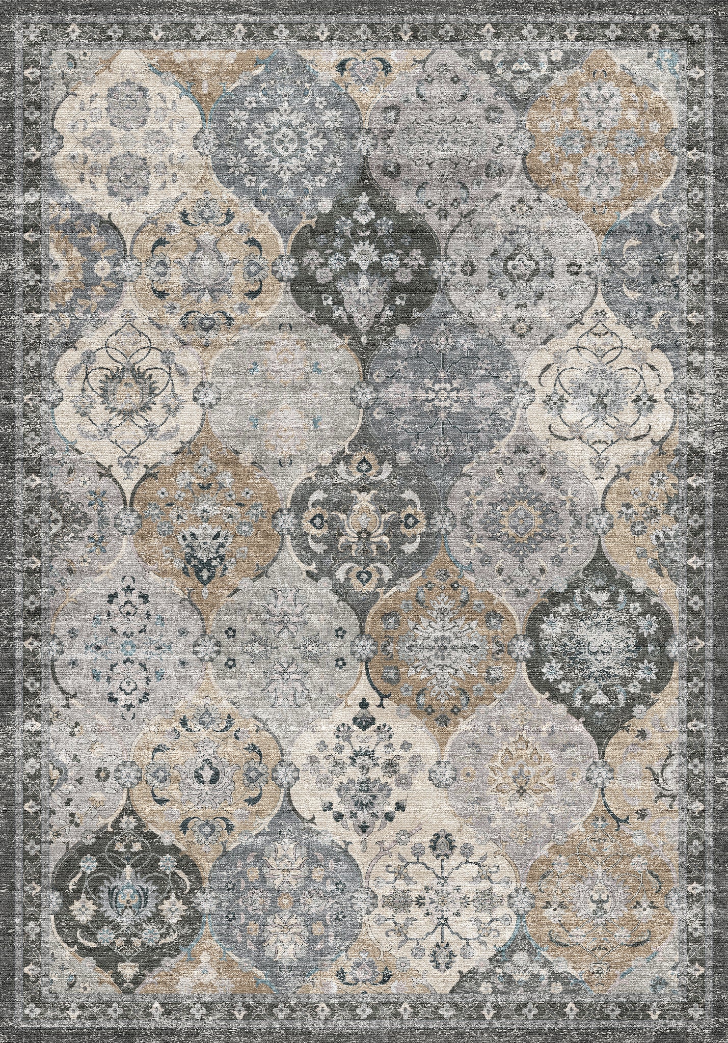 Antoinette Vintage-Paneel-Teppich