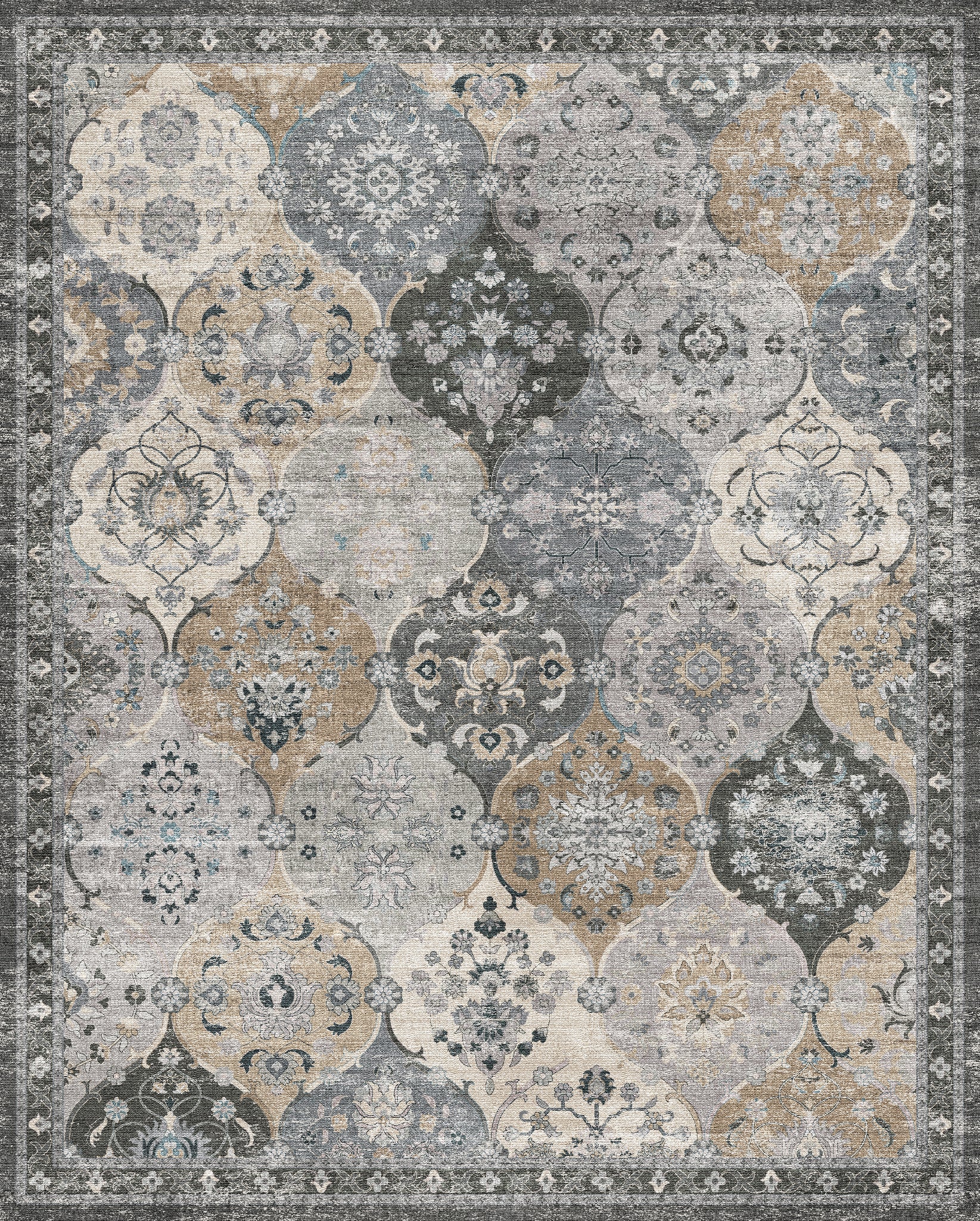 Antoinette Vintage-Paneel-Teppich