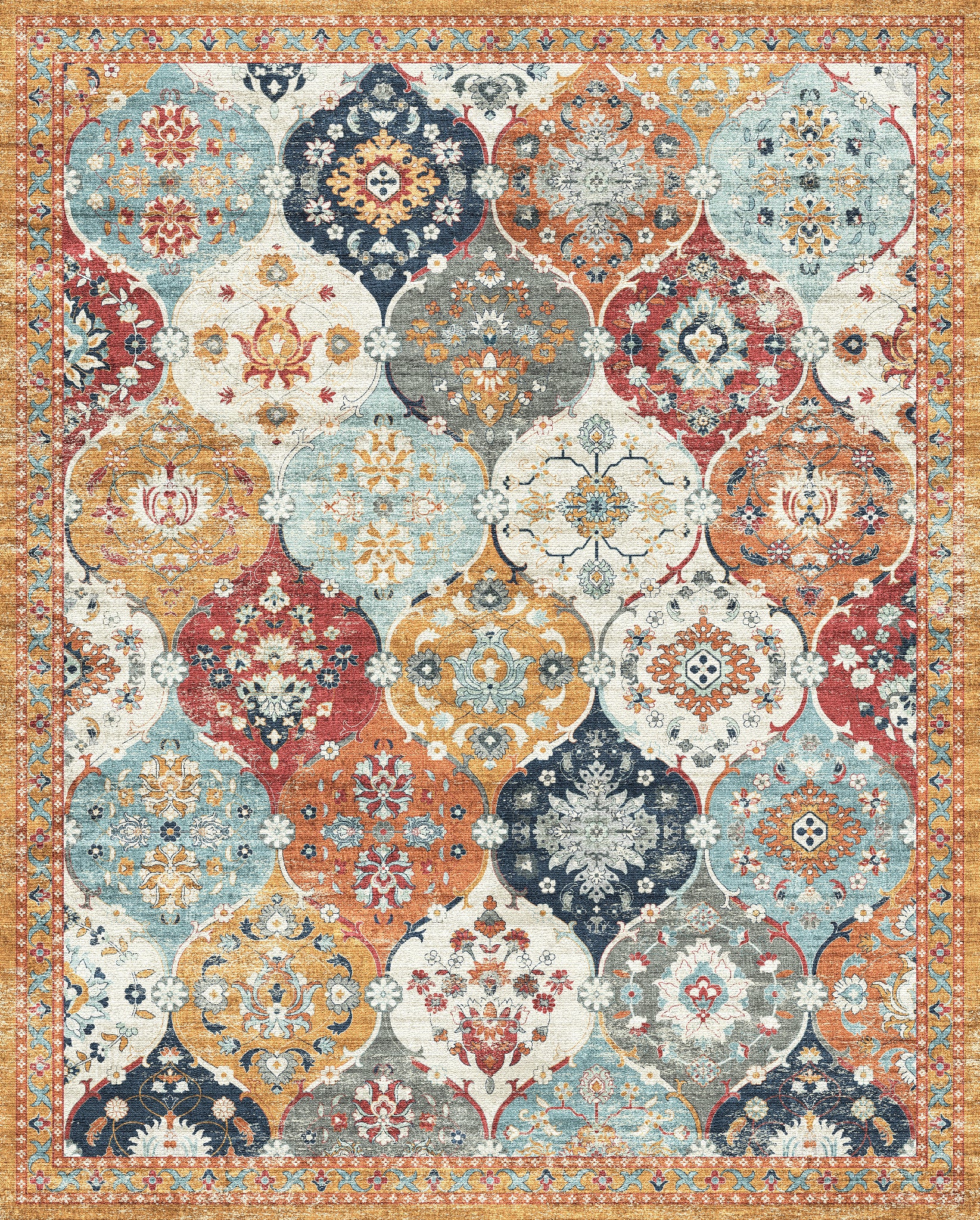 Antoinette Vintage-Paneel-Teppich