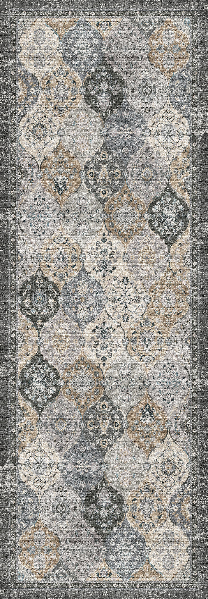 Antoinette Vintage-Paneel-Teppich