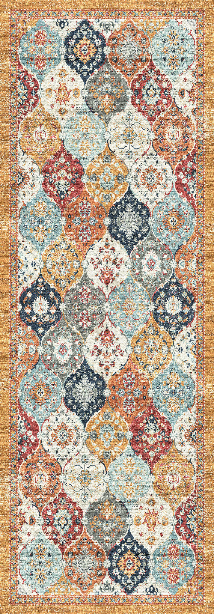 Antoinette Vintage-Paneel-Teppich