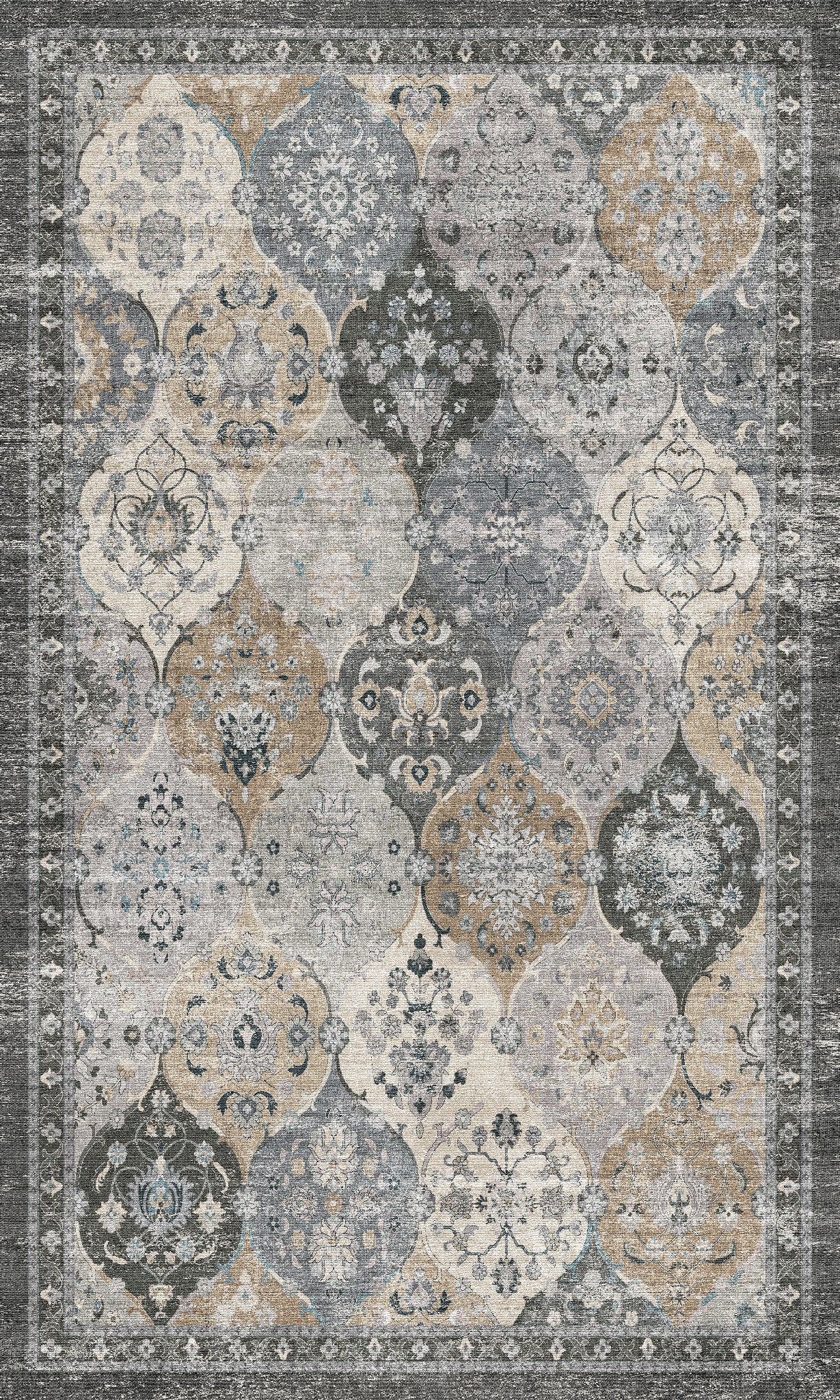 Antoinette Vintage-Paneel-Teppich