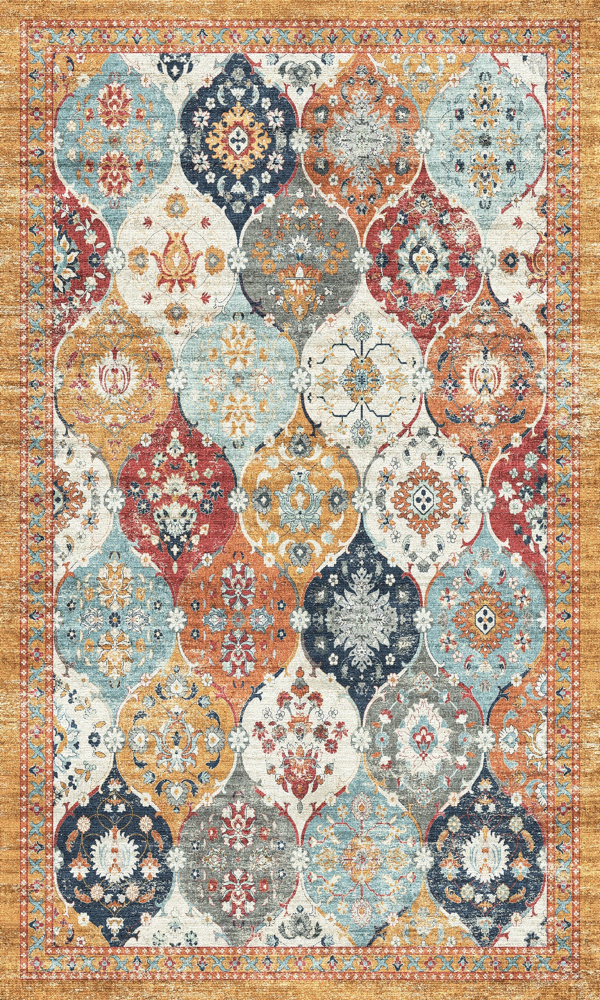 Antoinette Vintage-Paneel-Teppich