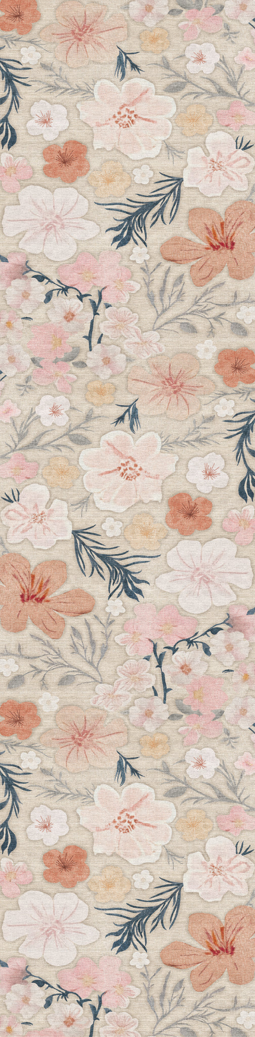 Delphine Teppich mit Blumenmuster