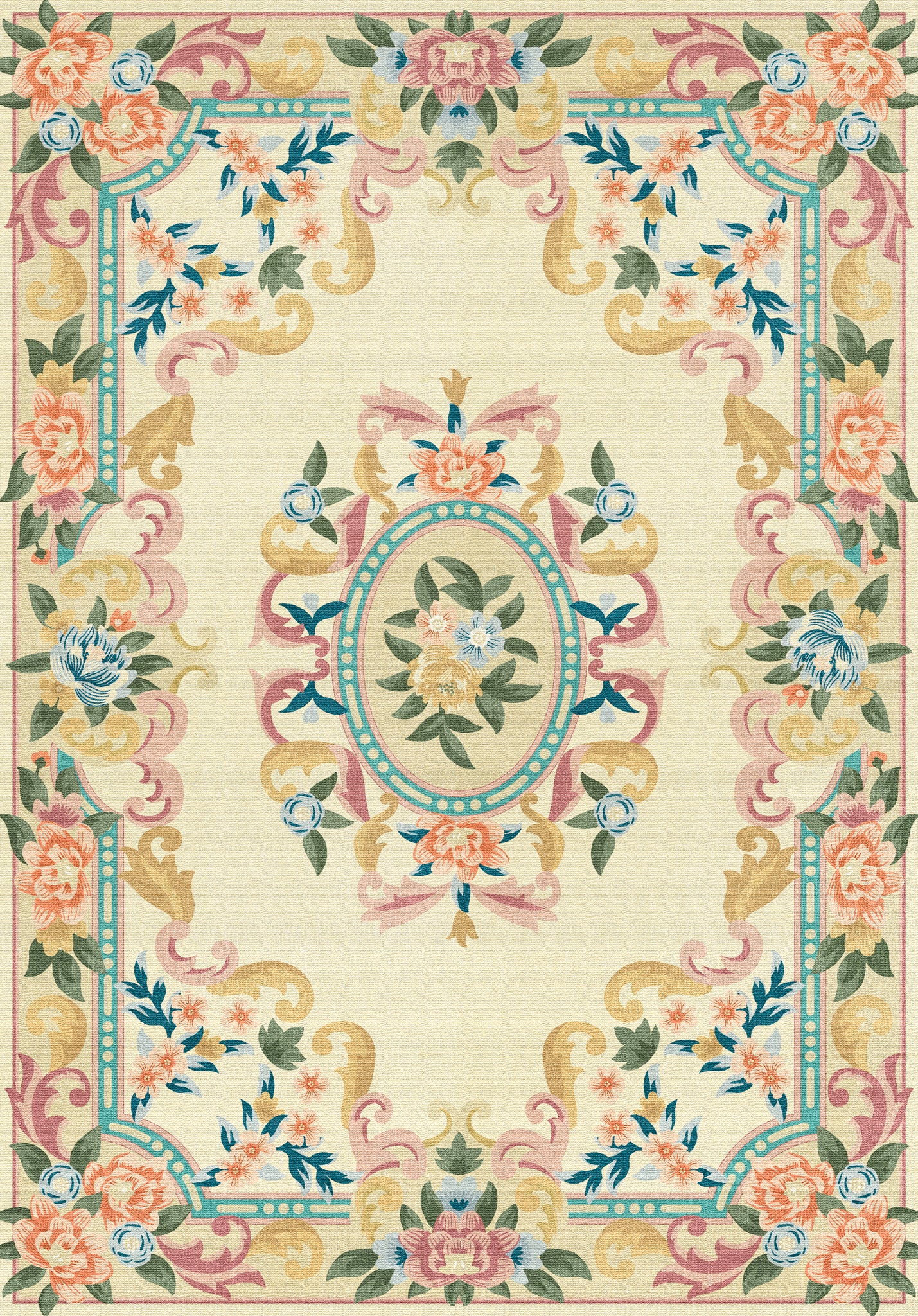 Matilda Romantisk blomma matta