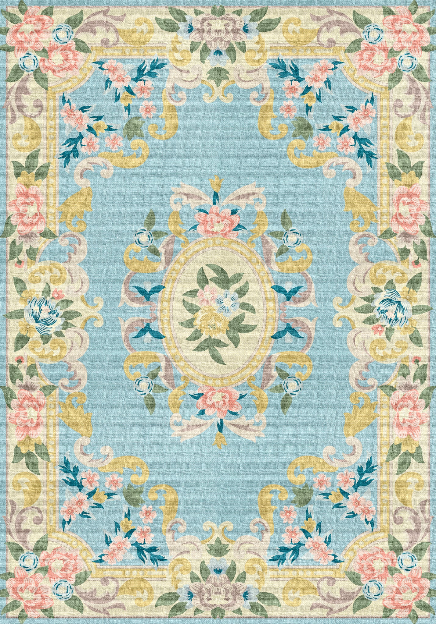 Matilda Romantisk blomma matta