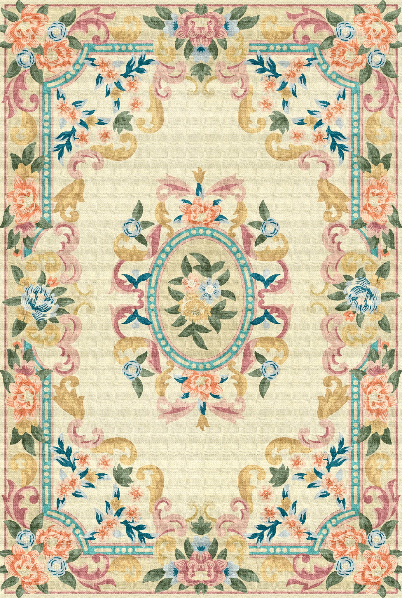 Matilda Romantisk blomma matta