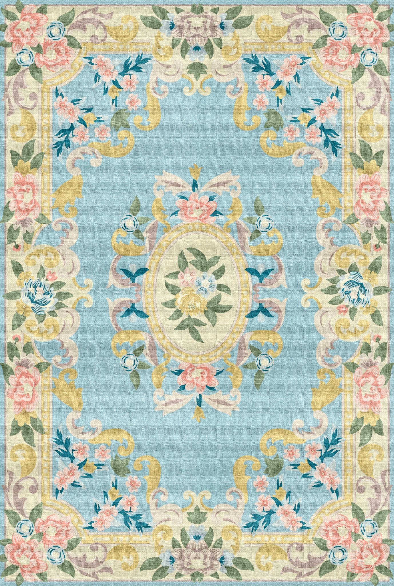 Matilda Romantisk blomma matta