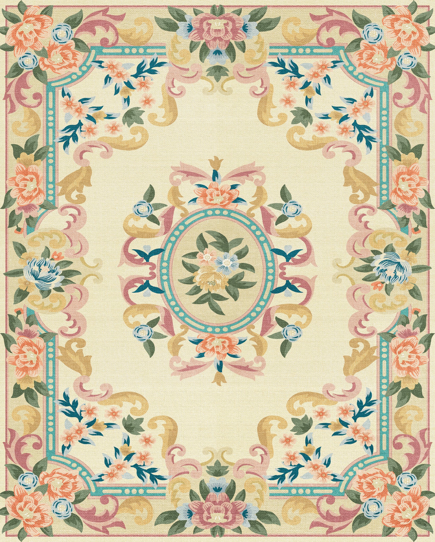 Matilda Romantisk blomma matta