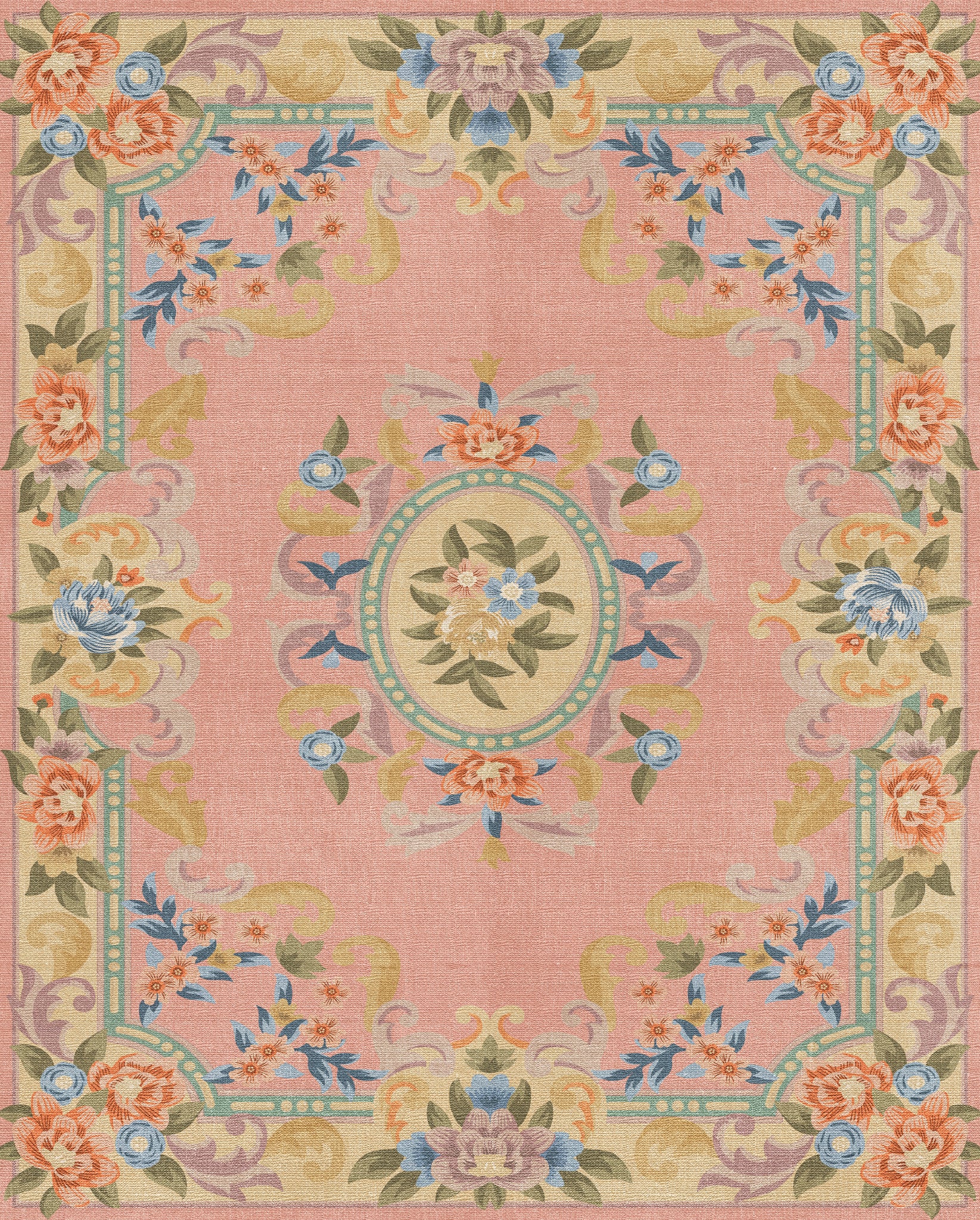 Matilda Romantisk blomma matta