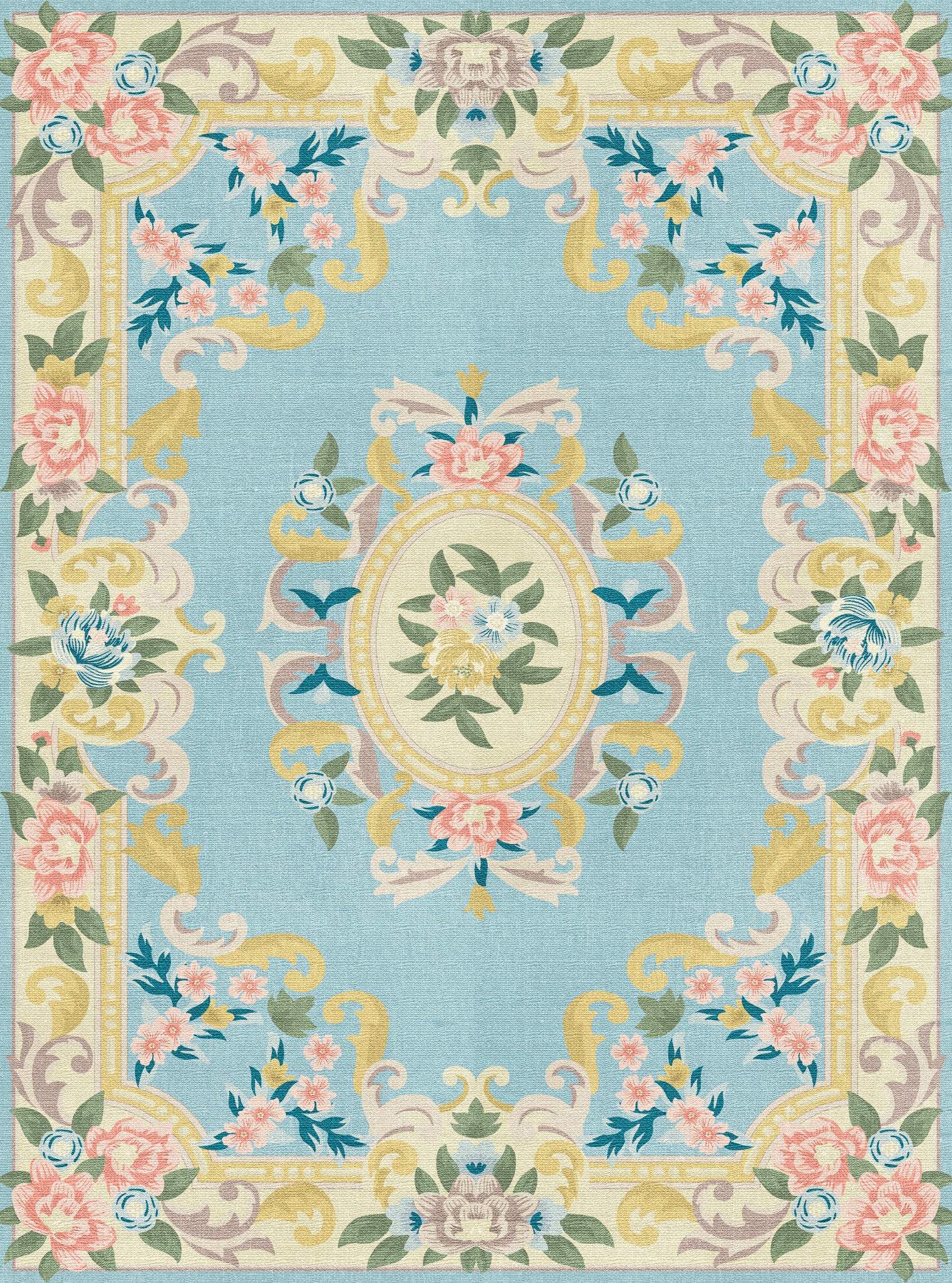 Matilda Romantisk blomma matta