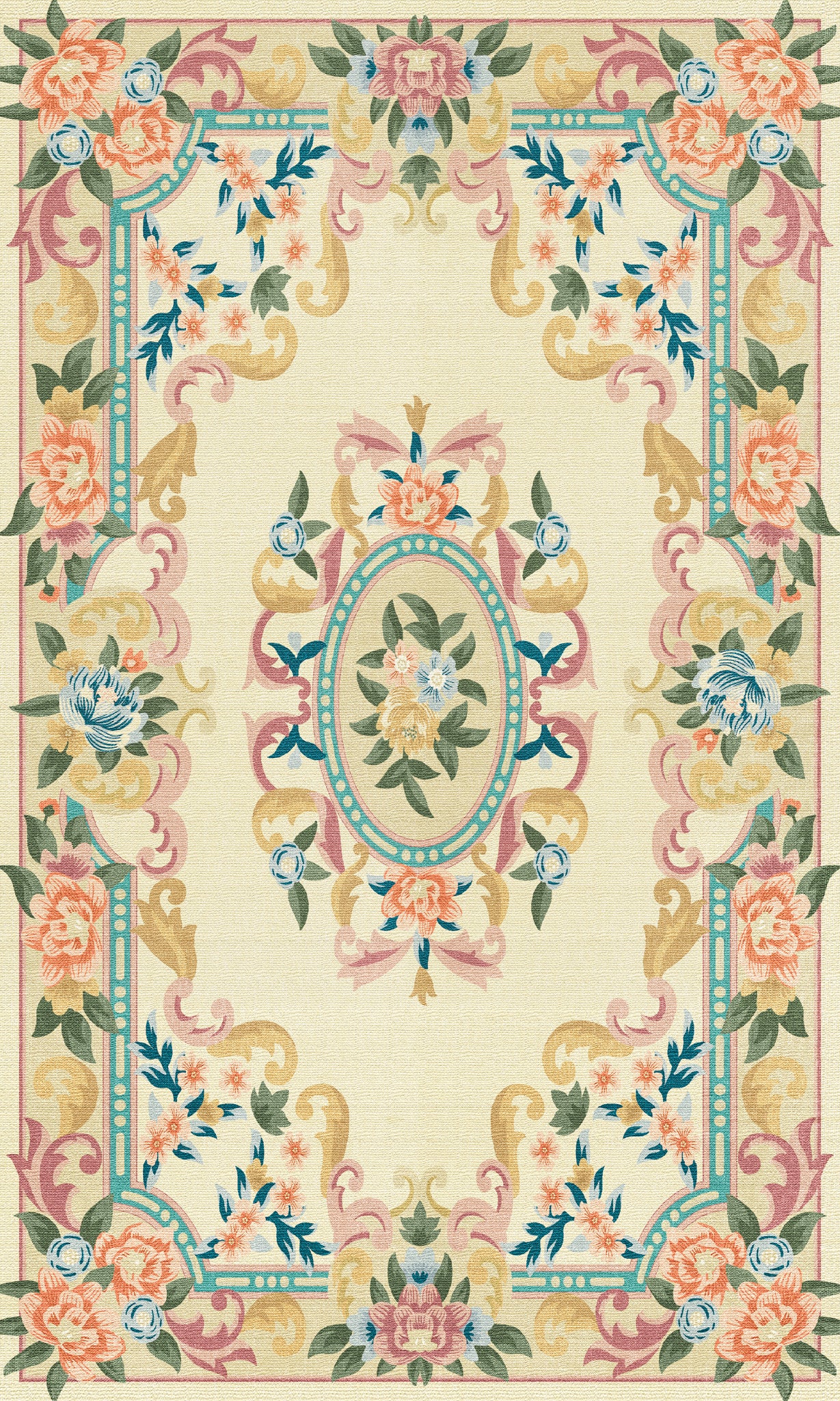 Matilda Romantisk blomma matta