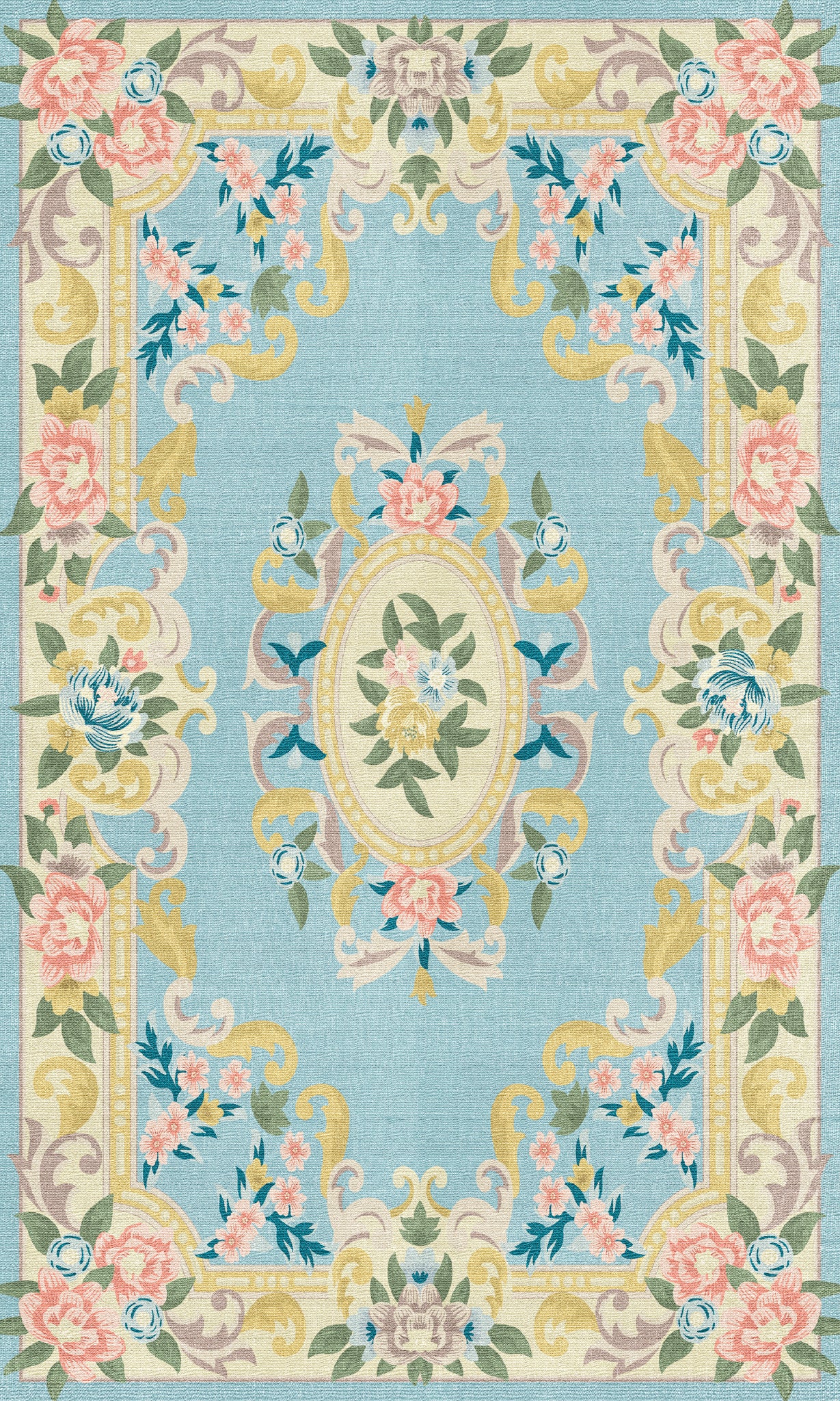 Matilda Romantisk blomma matta