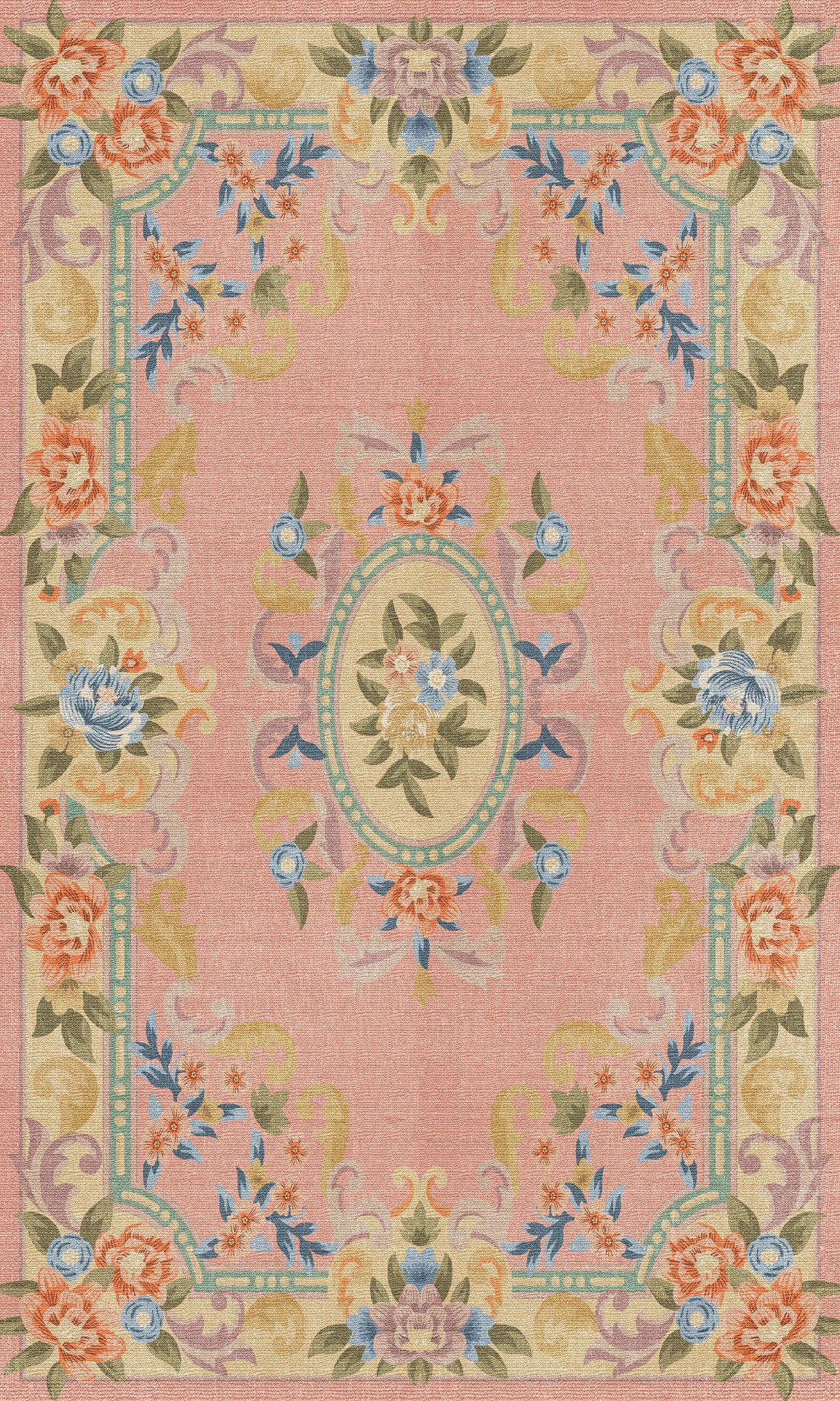 Matilda Romantisk blomma matta