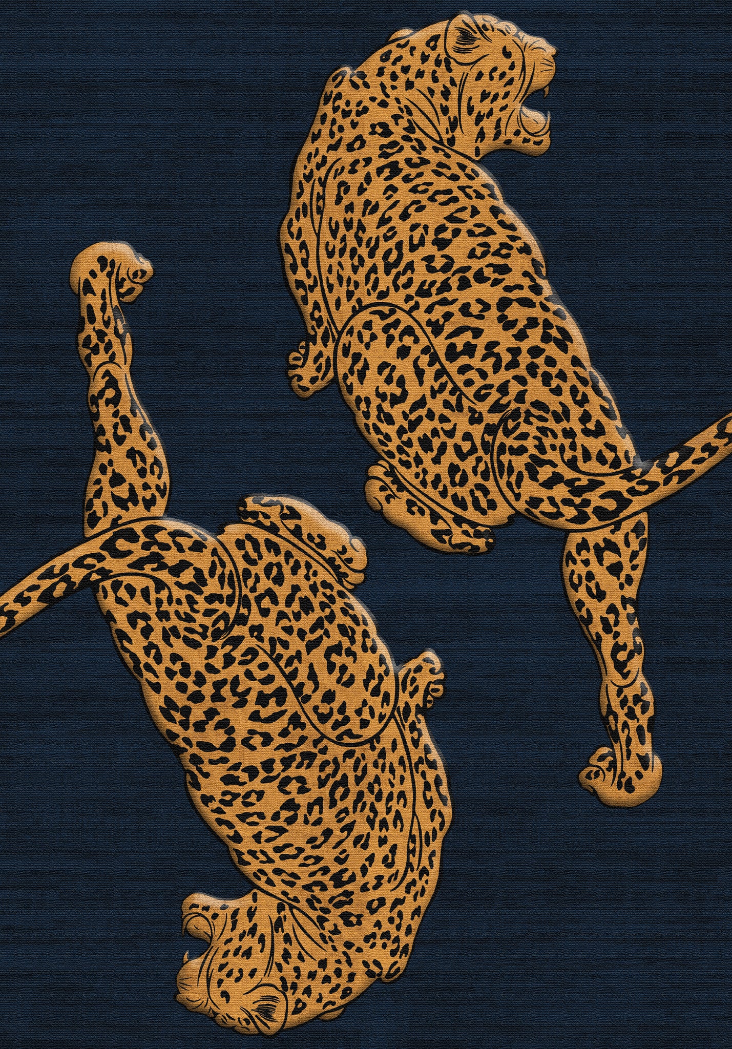 Cyrus Gewagter Teppich mit Leopardenmuster