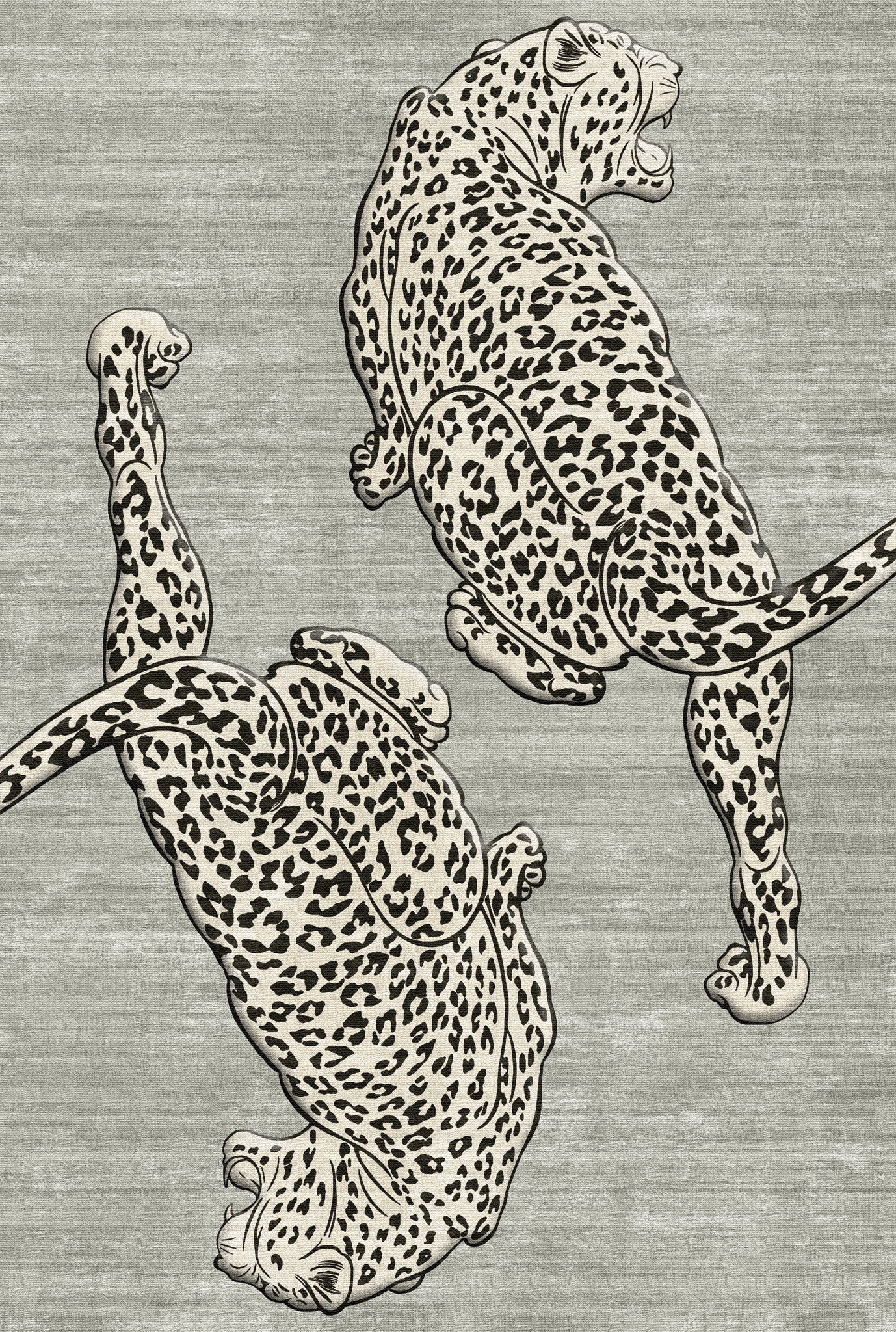 Cyrus Gewagter Teppich mit Leopardenmuster