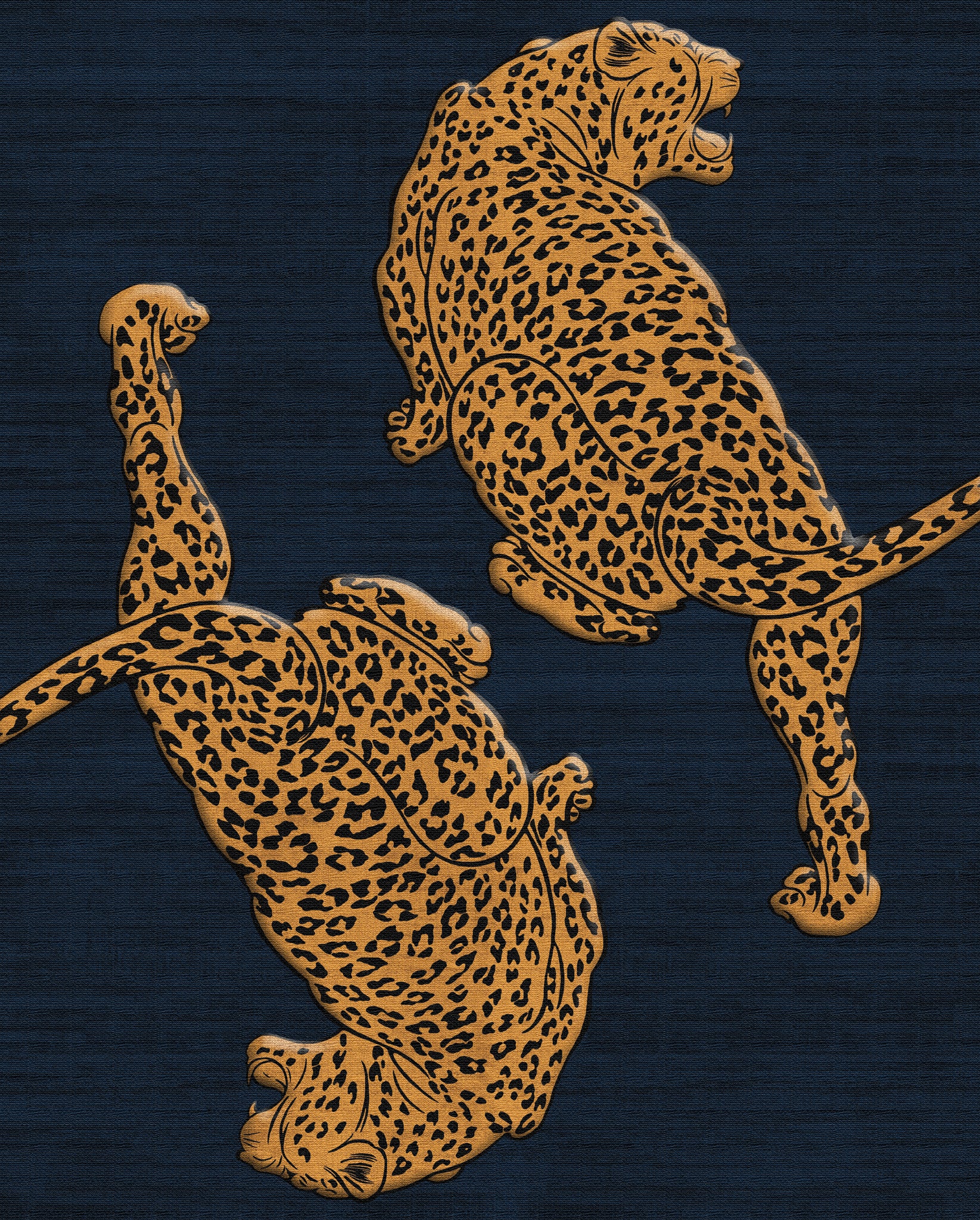 Cyrus Gewagter Teppich mit Leopardenmuster