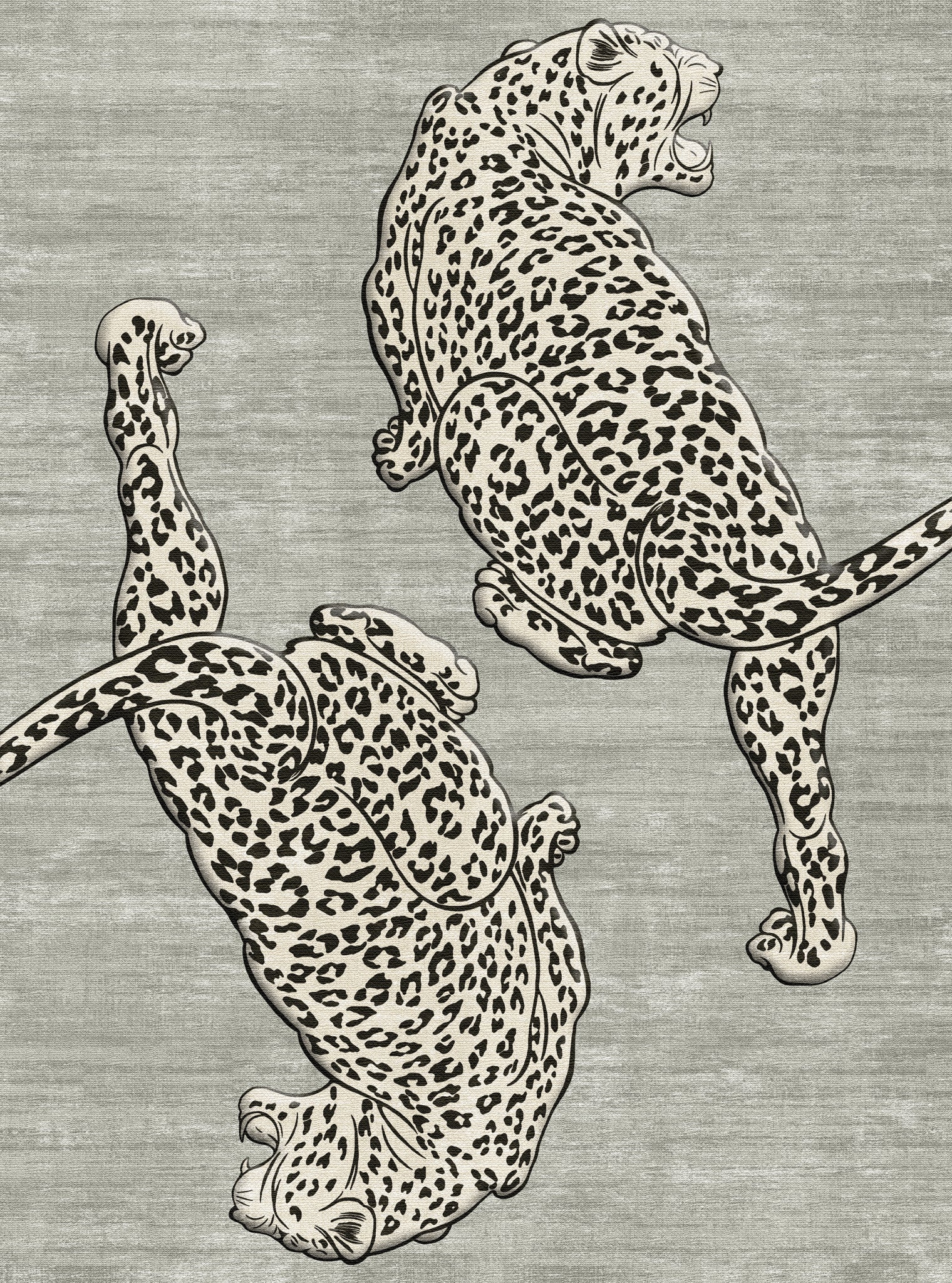 Cyrus Gewagter Teppich mit Leopardenmuster