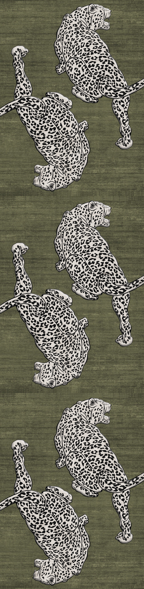 Cyrus Gewagter Teppich mit Leopardenmuster