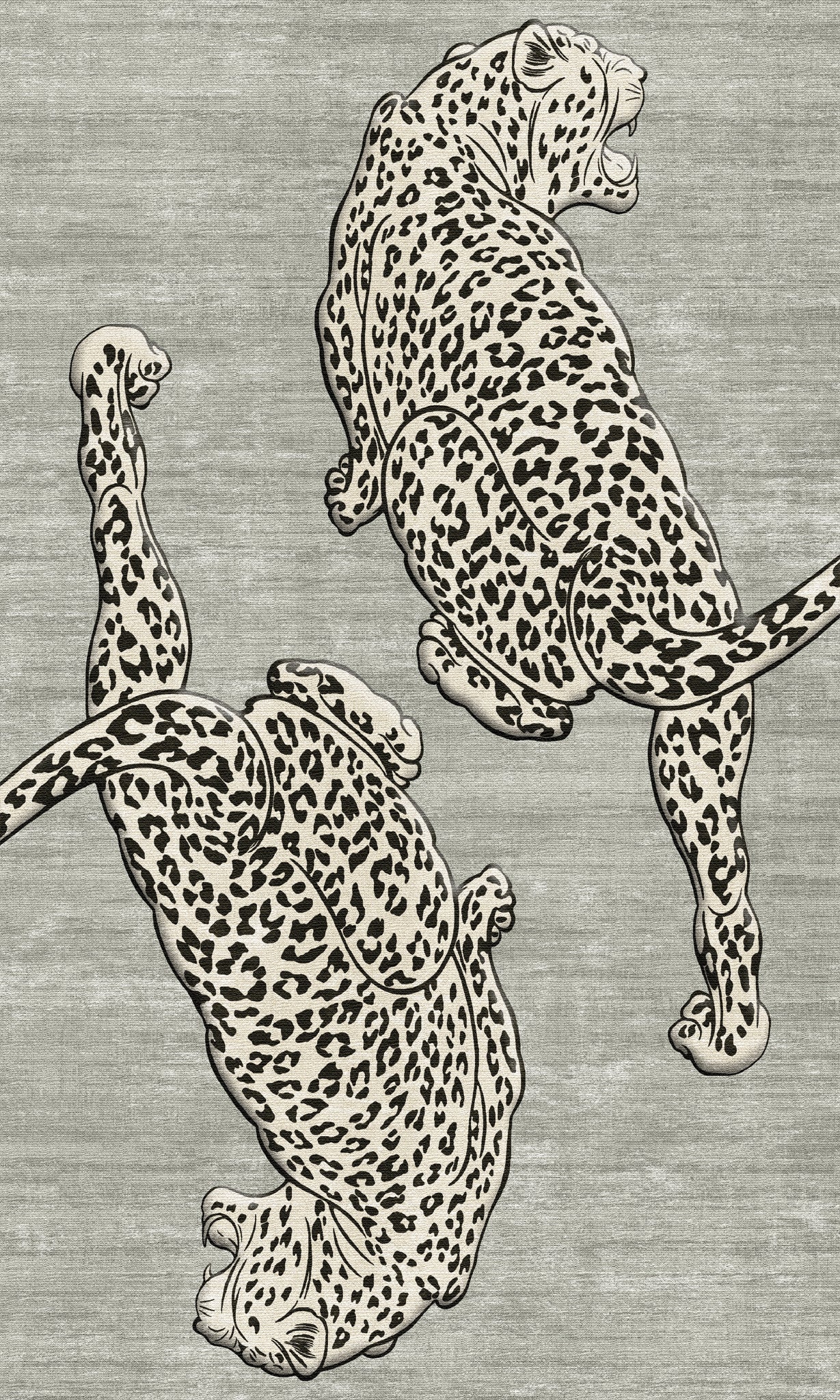 Cyrus Gewagter Teppich mit Leopardenmuster