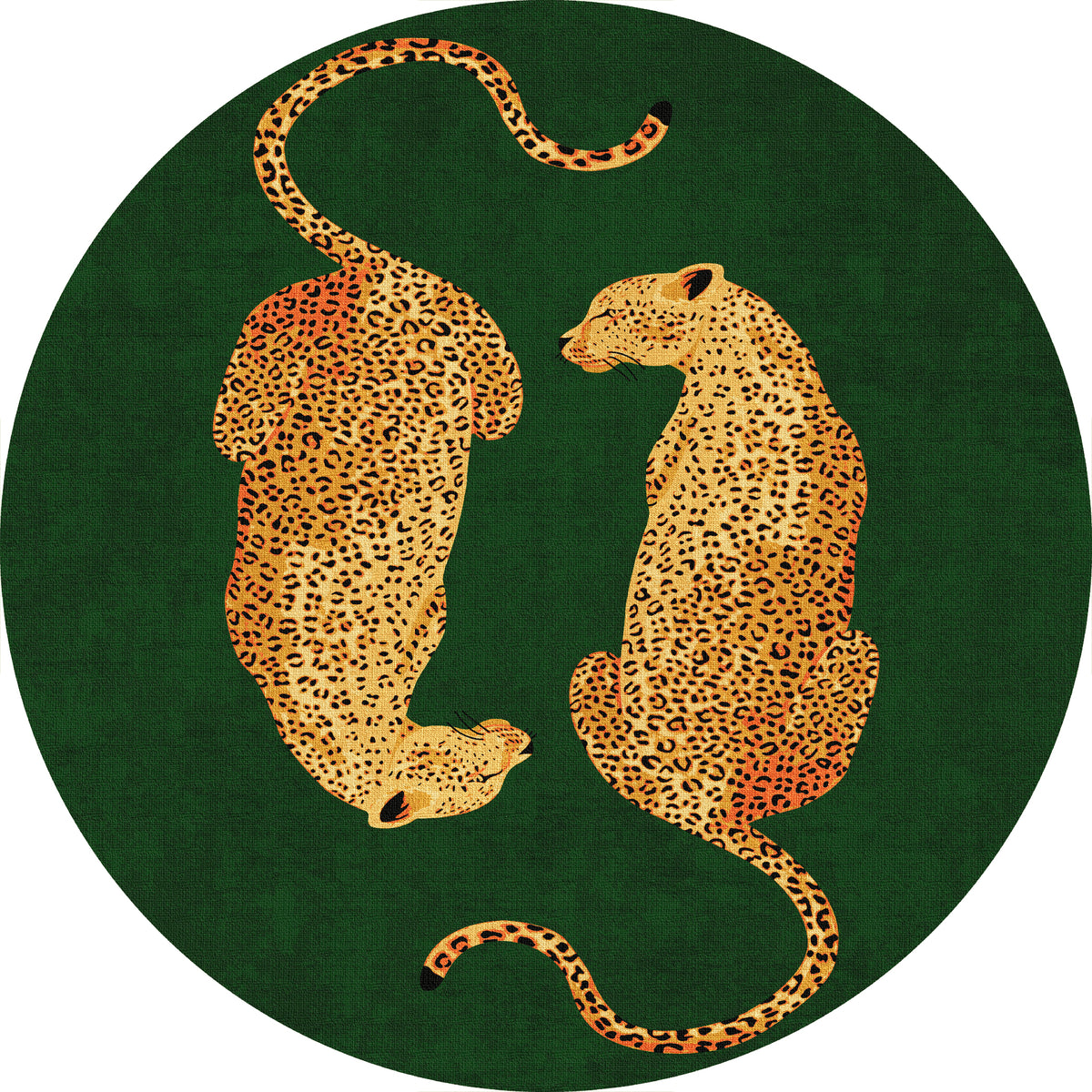 Sandy Chic Leopard Pattern Rug