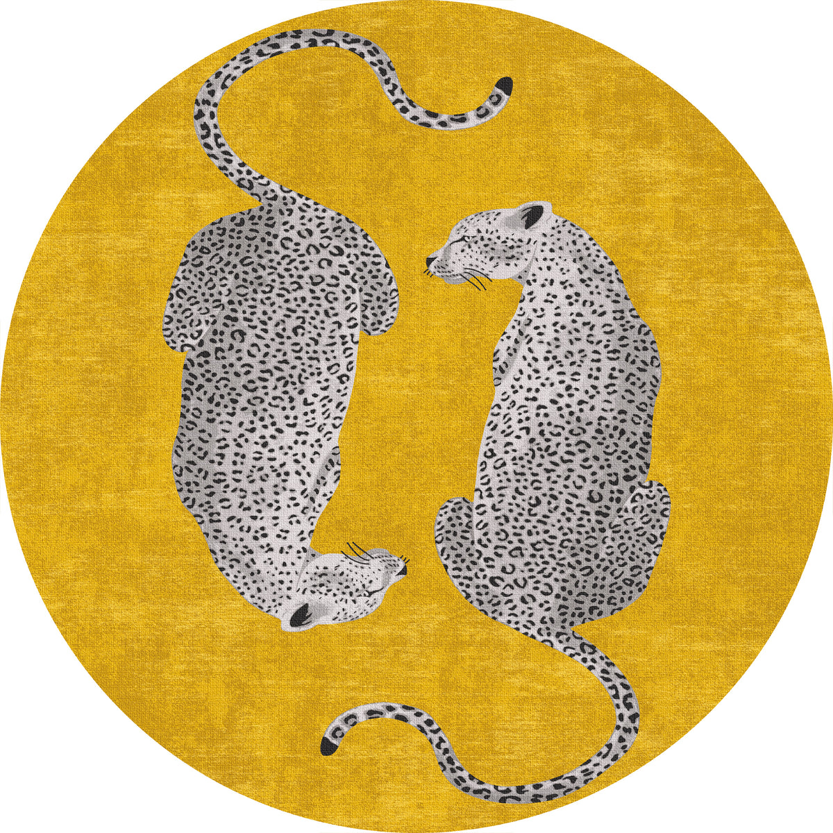 Sandy Chic Leopard Pattern Rug