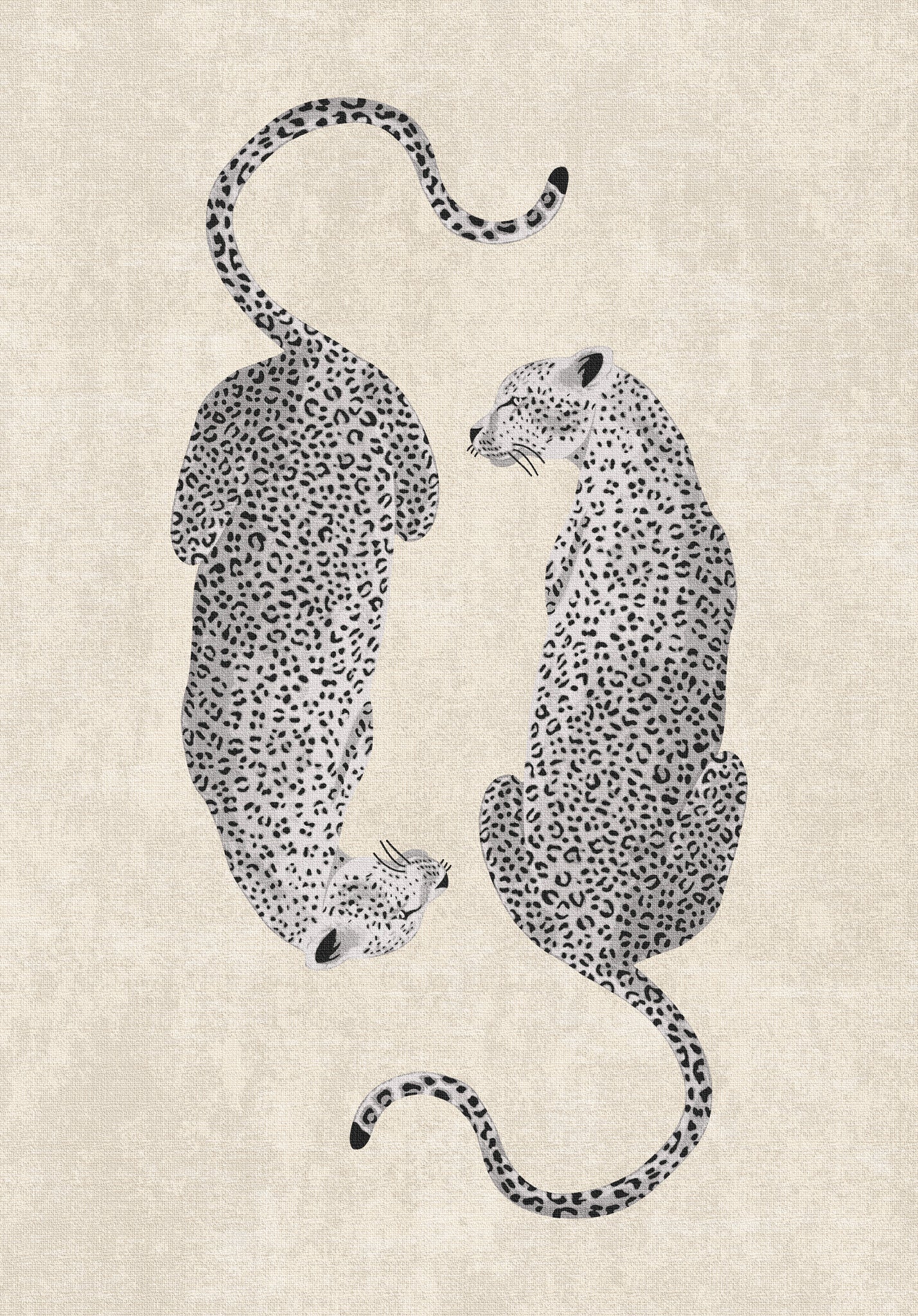 Sandy Tappeto chic con motivo leopardato