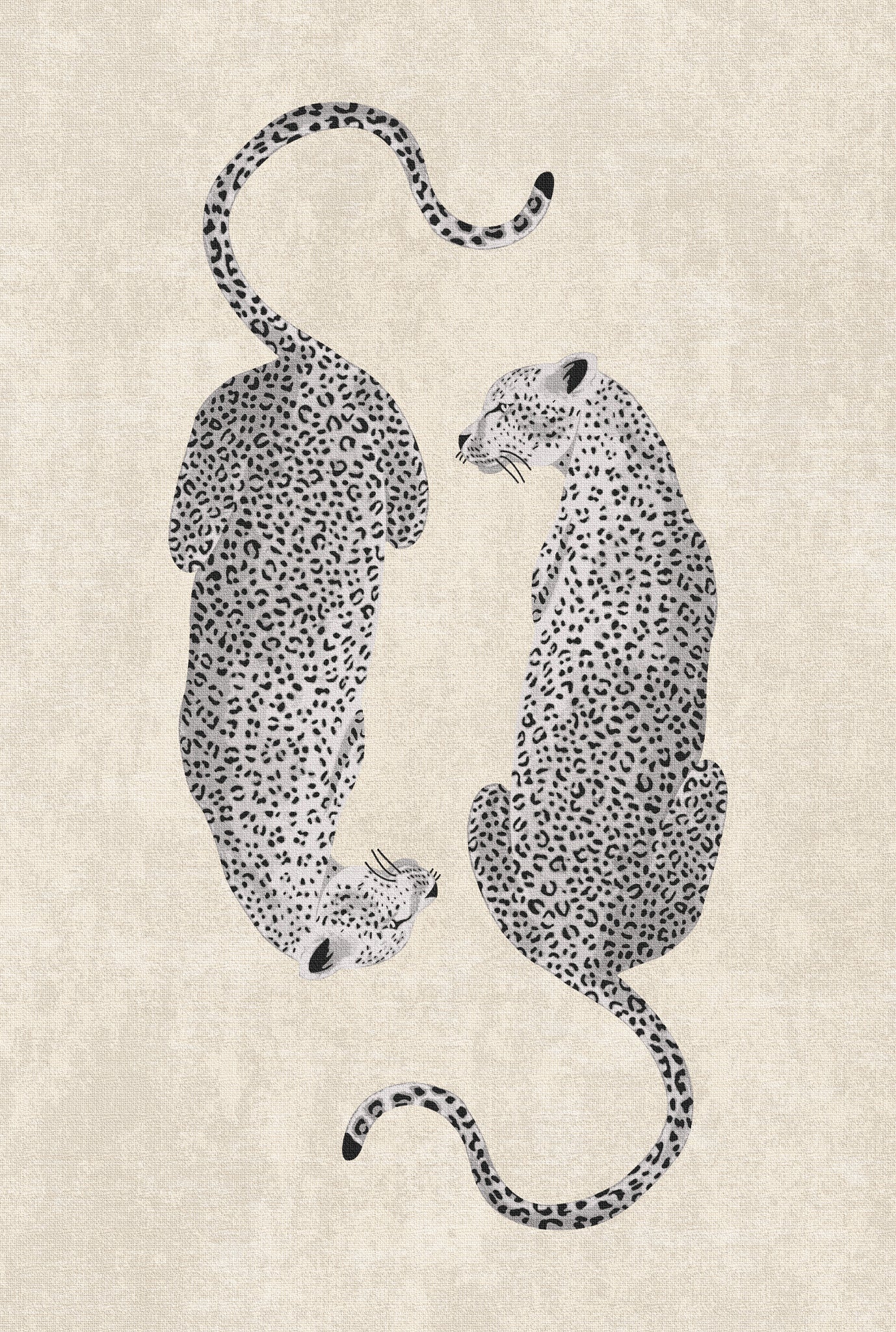 Sandy Tappeto chic con motivo leopardato