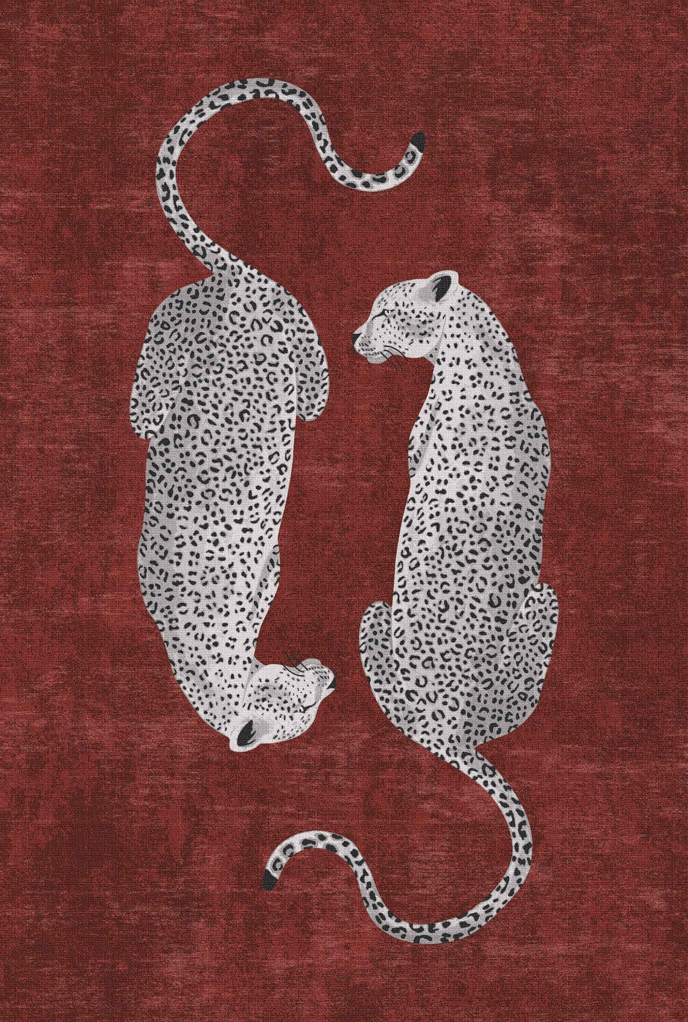 Sandy Tappeto chic con motivo leopardato