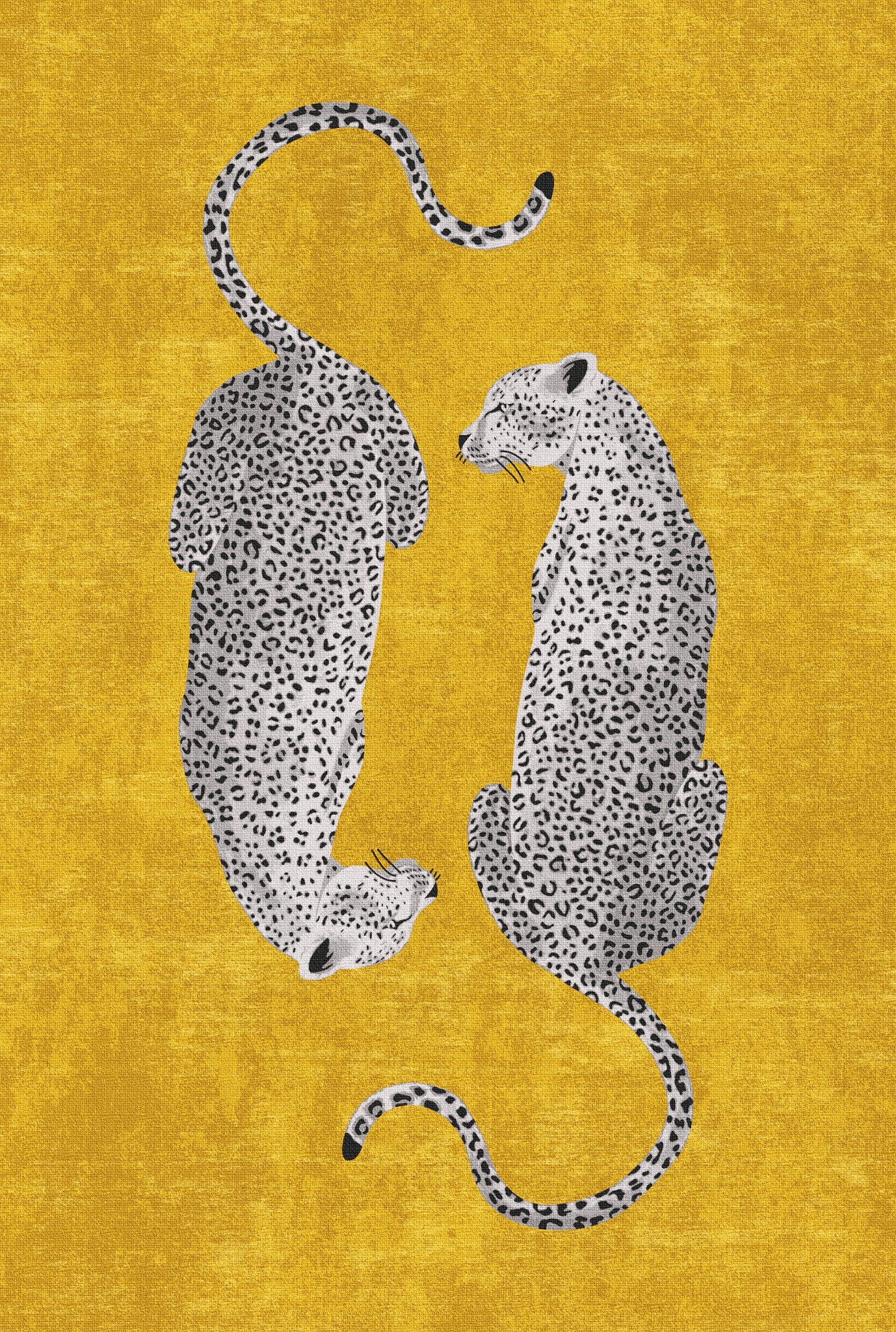 Sandy Tappeto chic con motivo leopardato