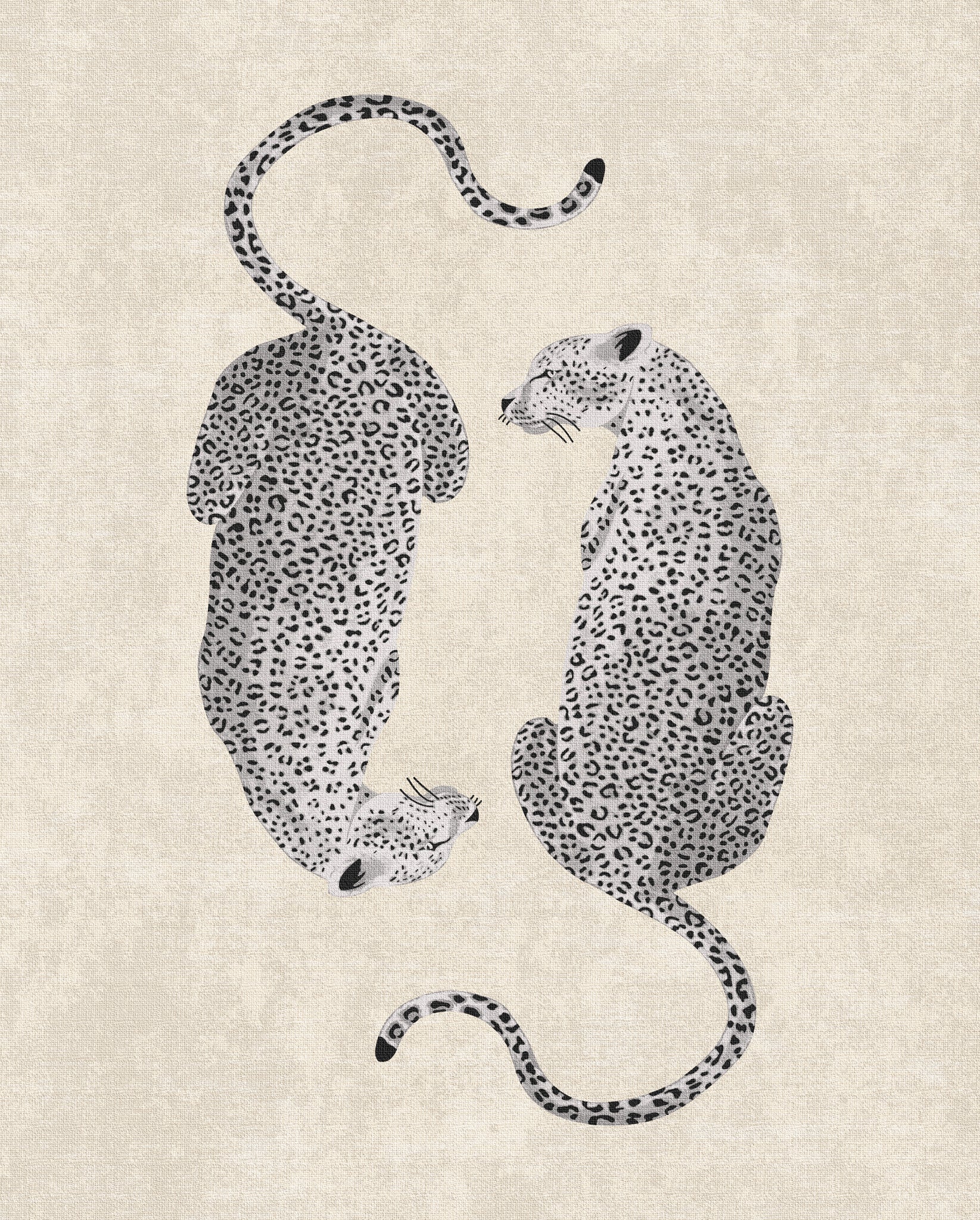 Sandy Tappeto chic con motivo leopardato