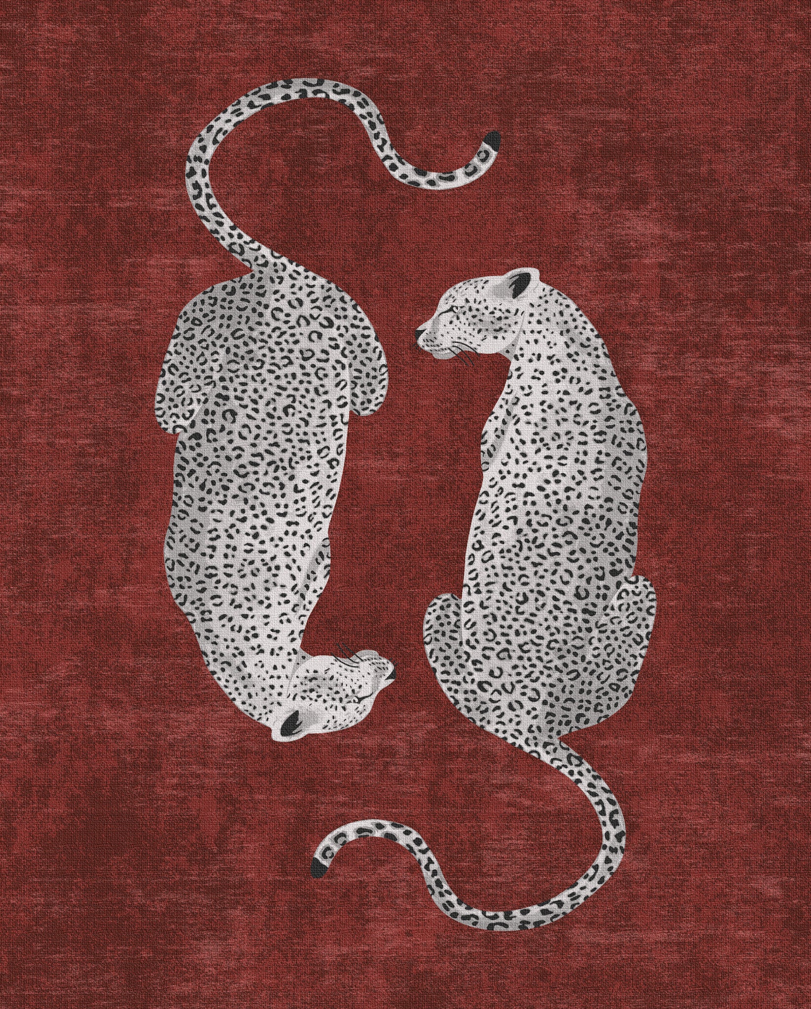 Sandy Tappeto chic con motivo leopardato