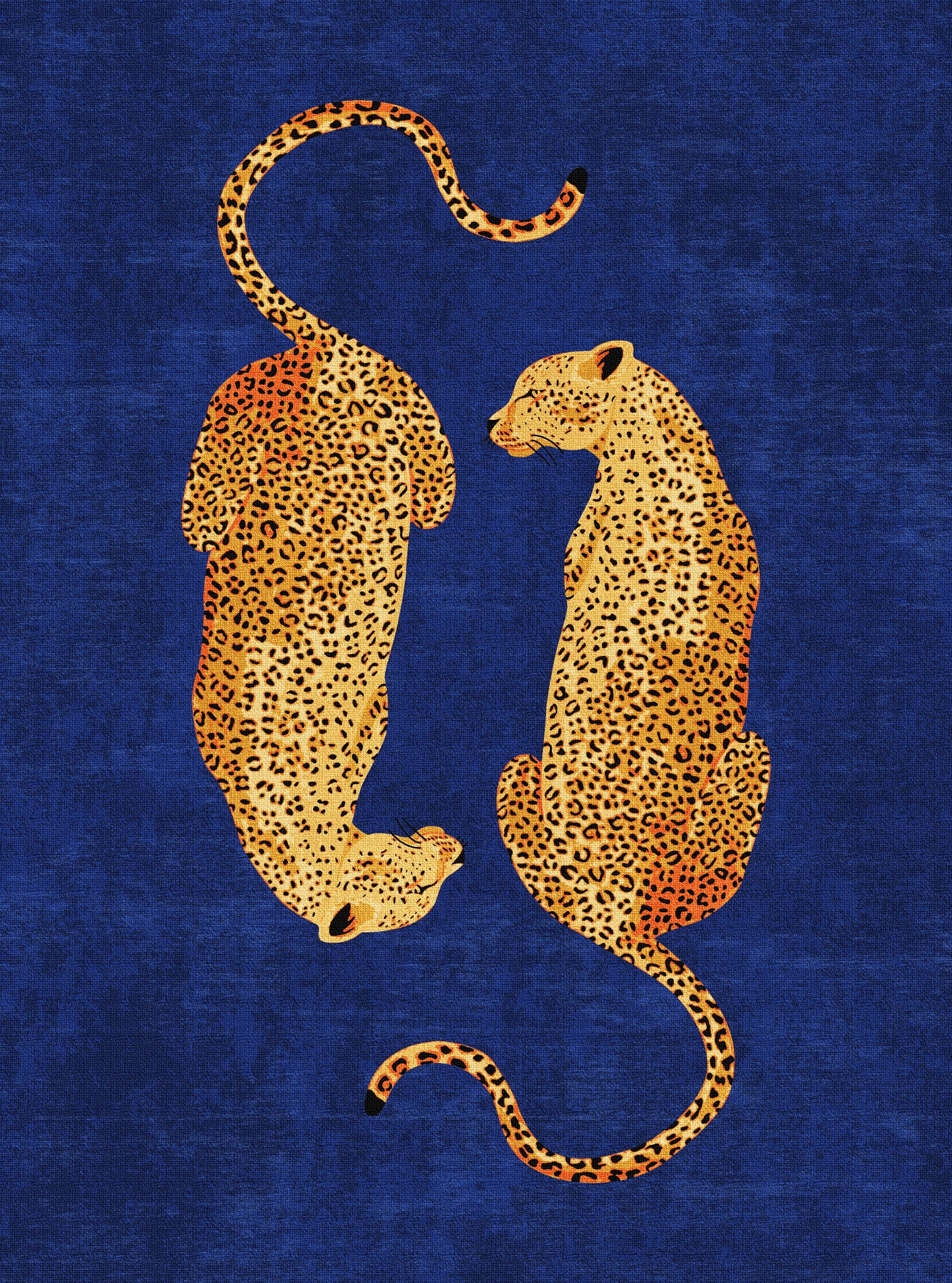 Sandy Alfombra con estampado de leopardo