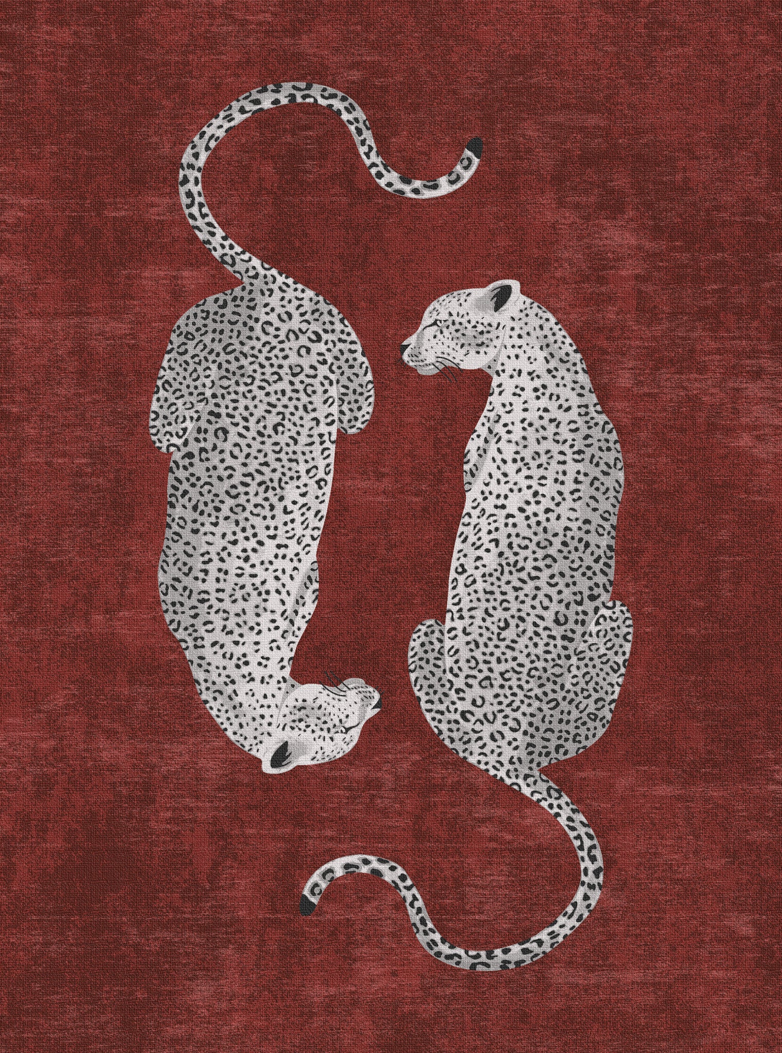 Sandy Tappeto chic con motivo leopardato