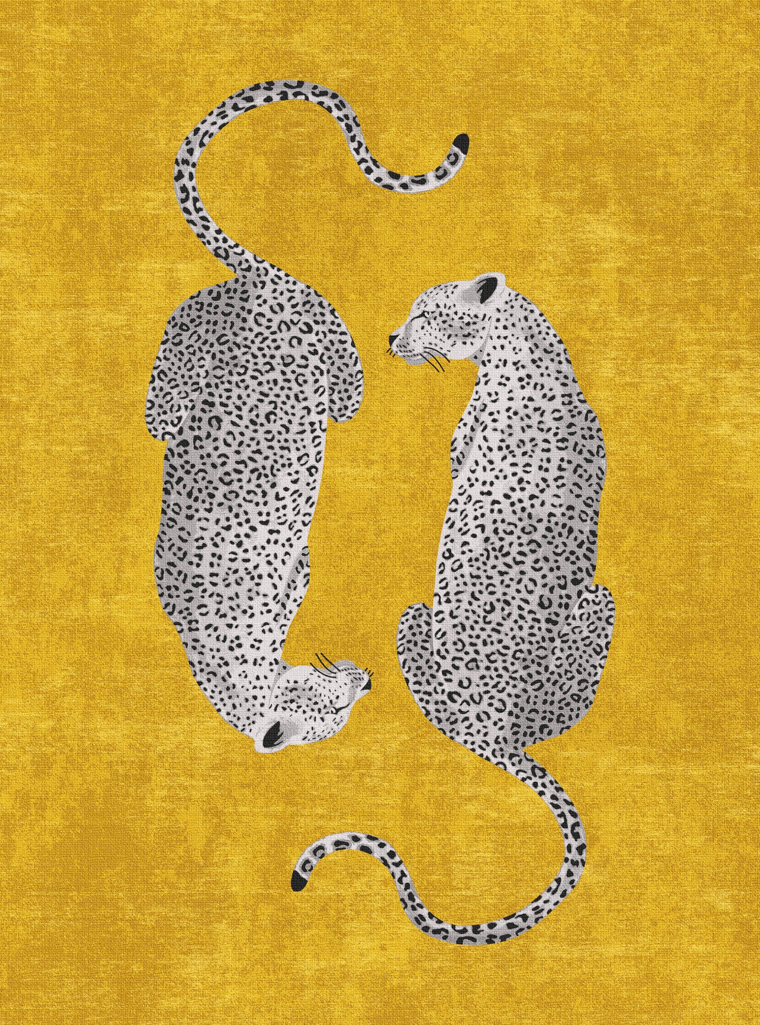 Sandy Alfombra con estampado de leopardo