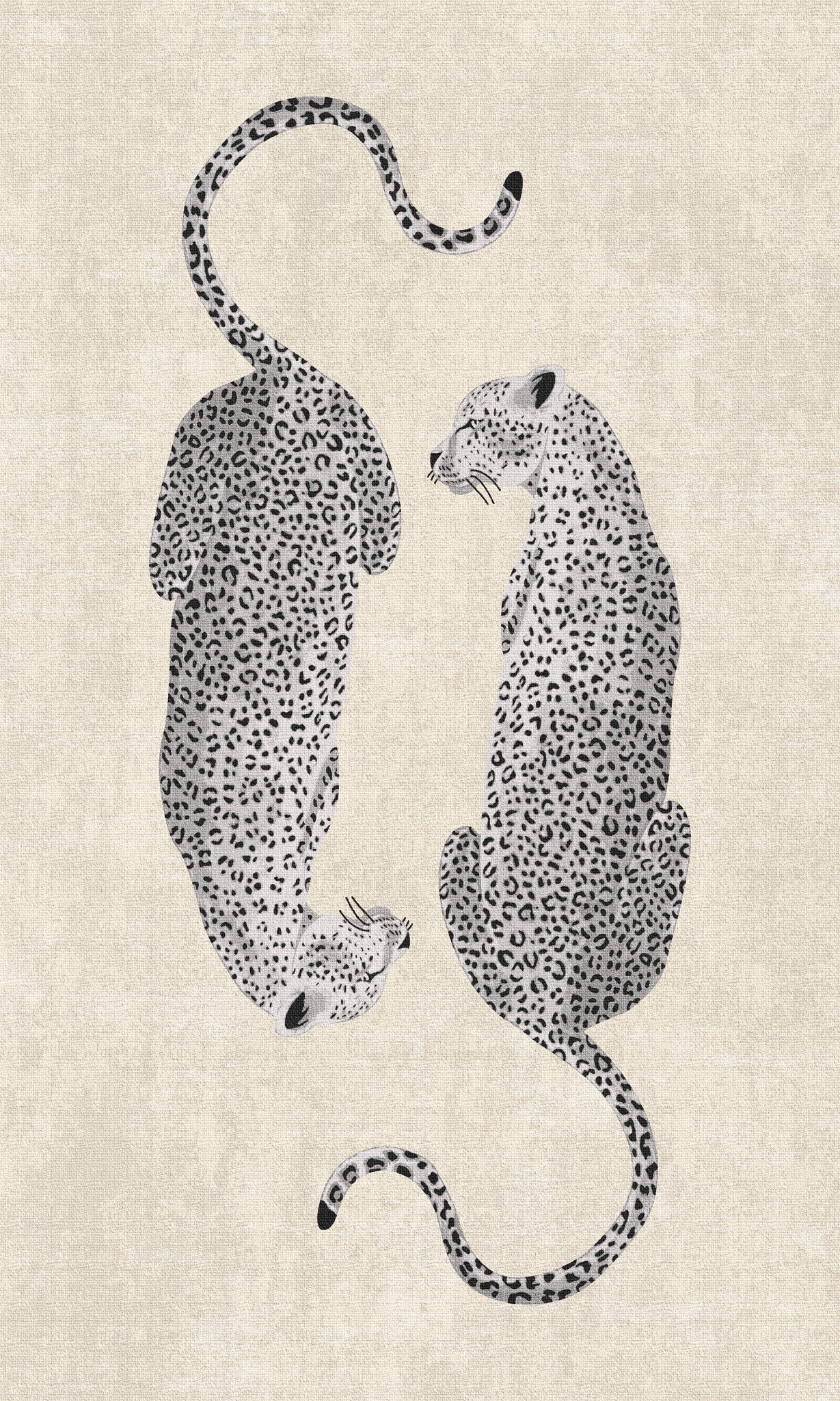 Sandy Tappeto chic con motivo leopardato