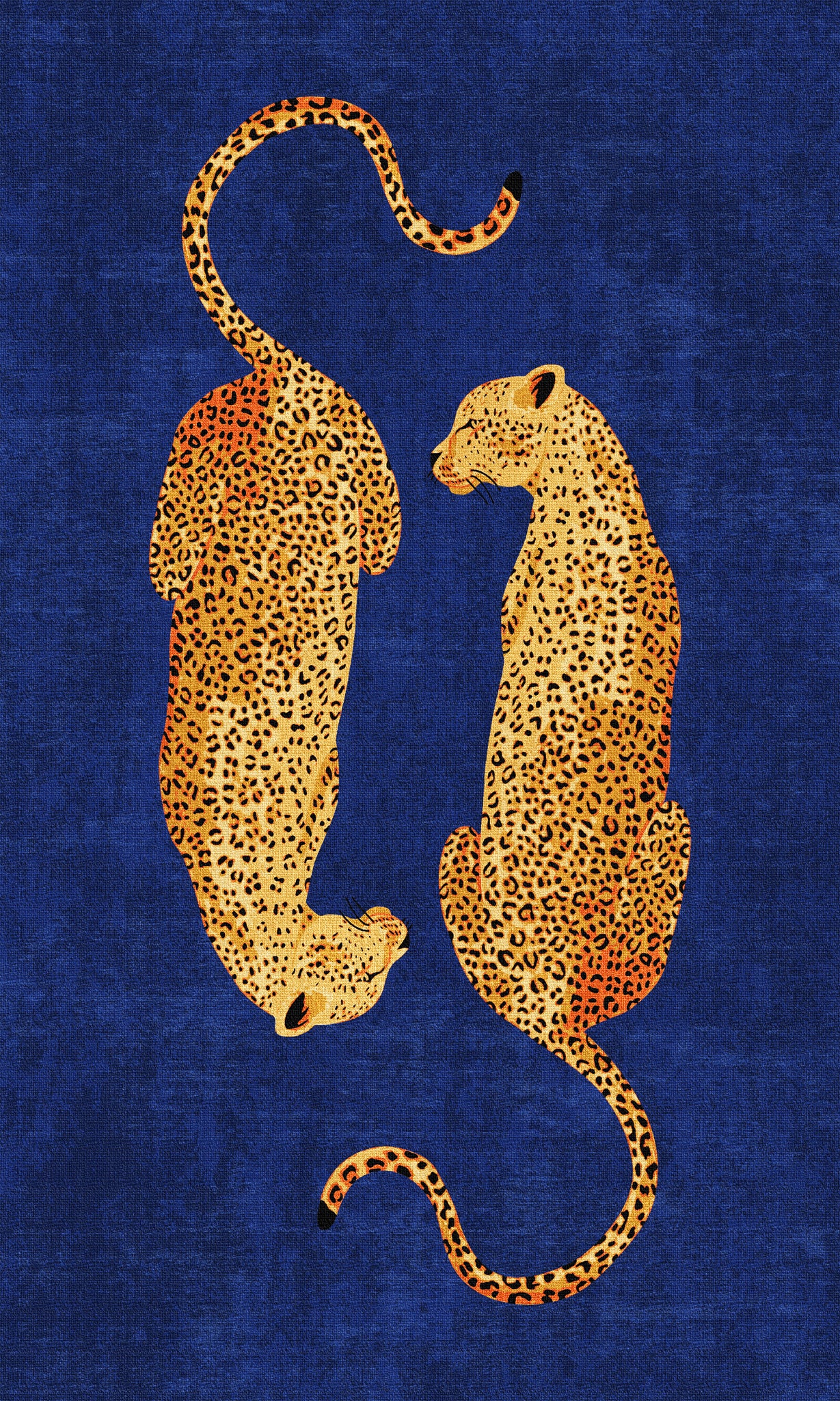 Sandy Tappeto chic con motivo leopardato