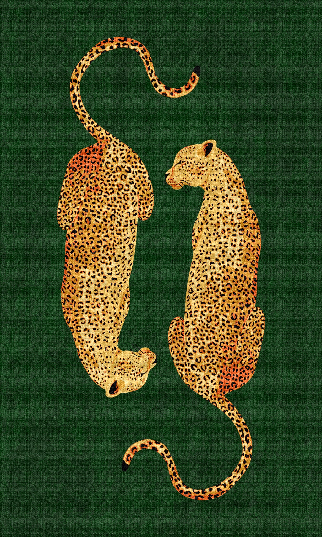 Sandy Tappeto chic con motivo leopardato