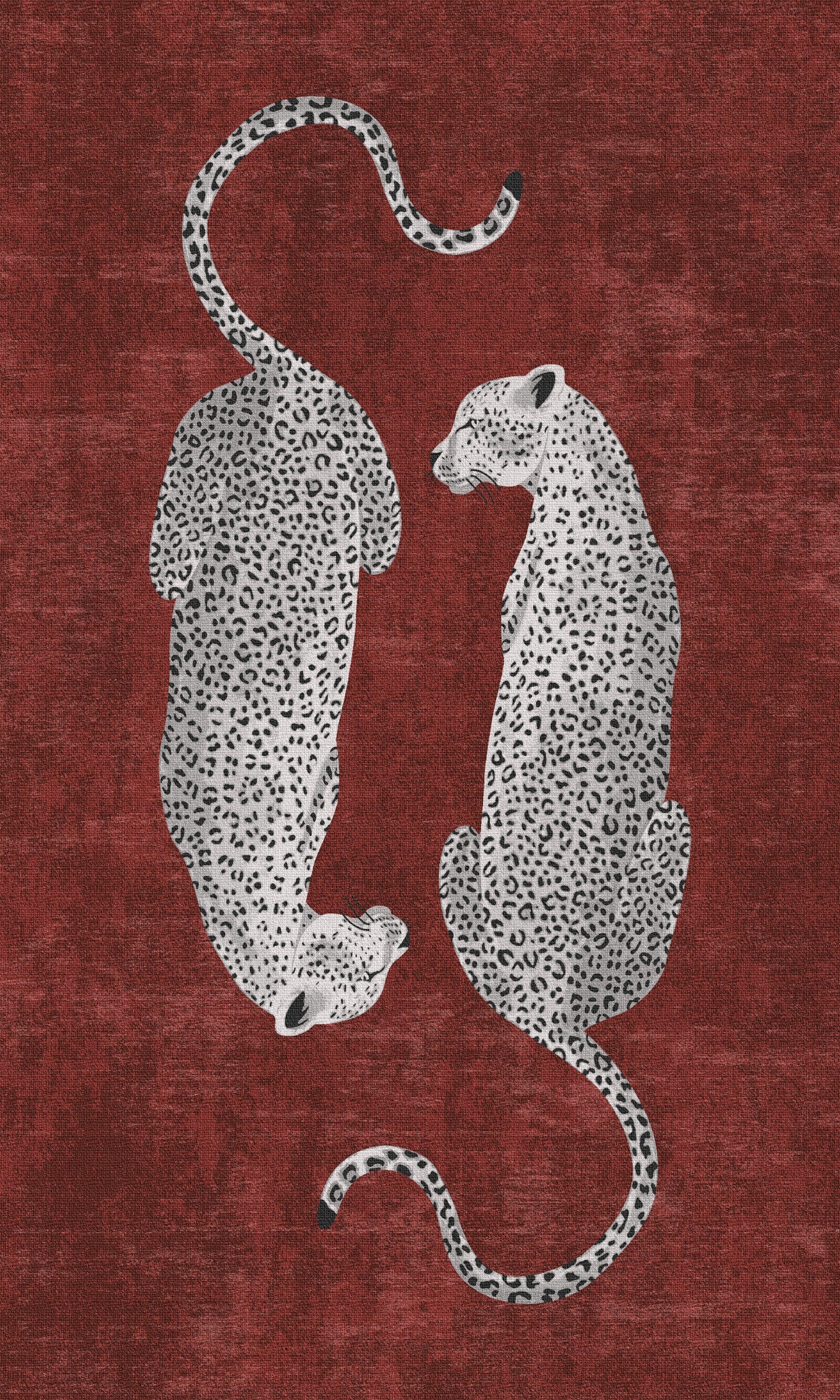 Sandy Alfombra con estampado de leopardo