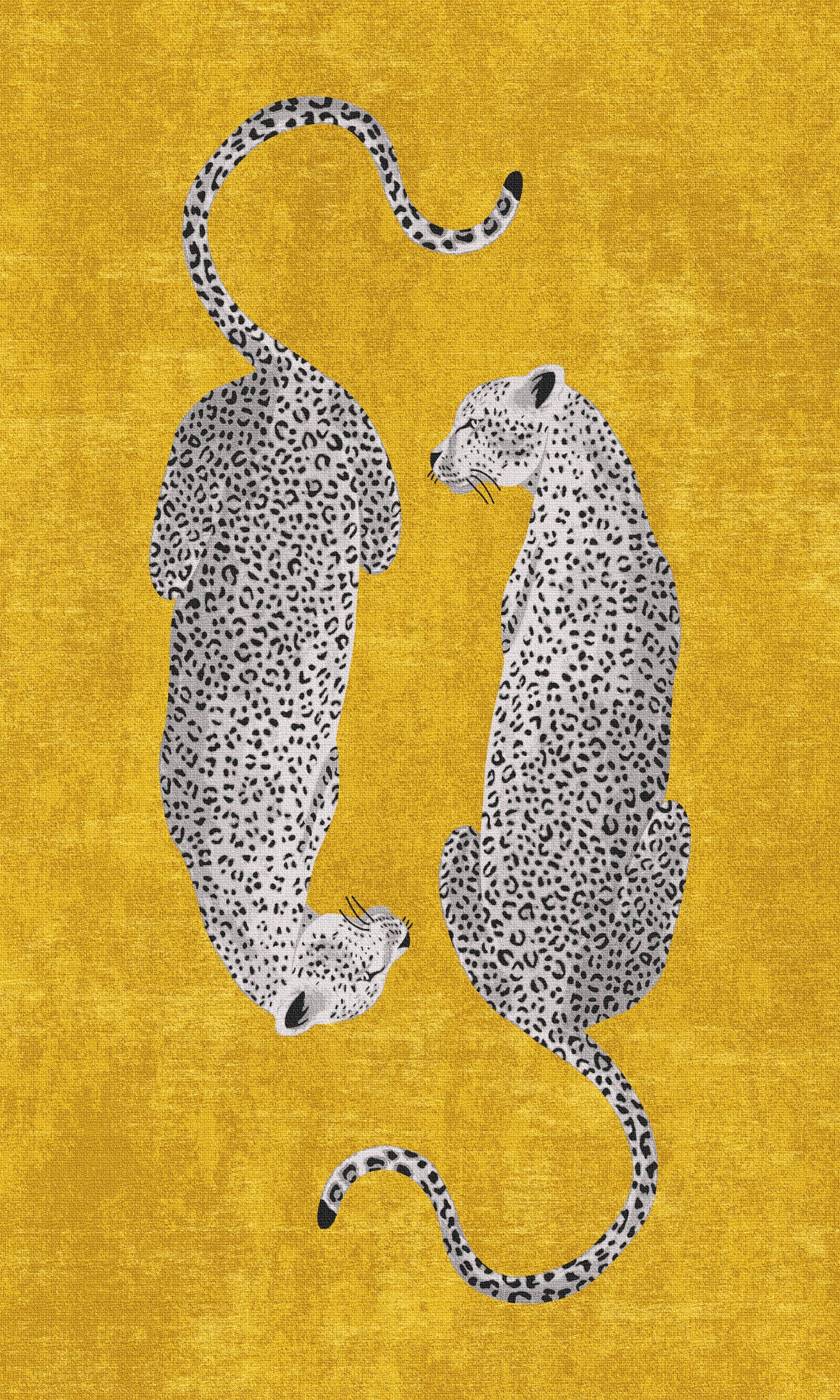 Sandy Alfombra con estampado de leopardo