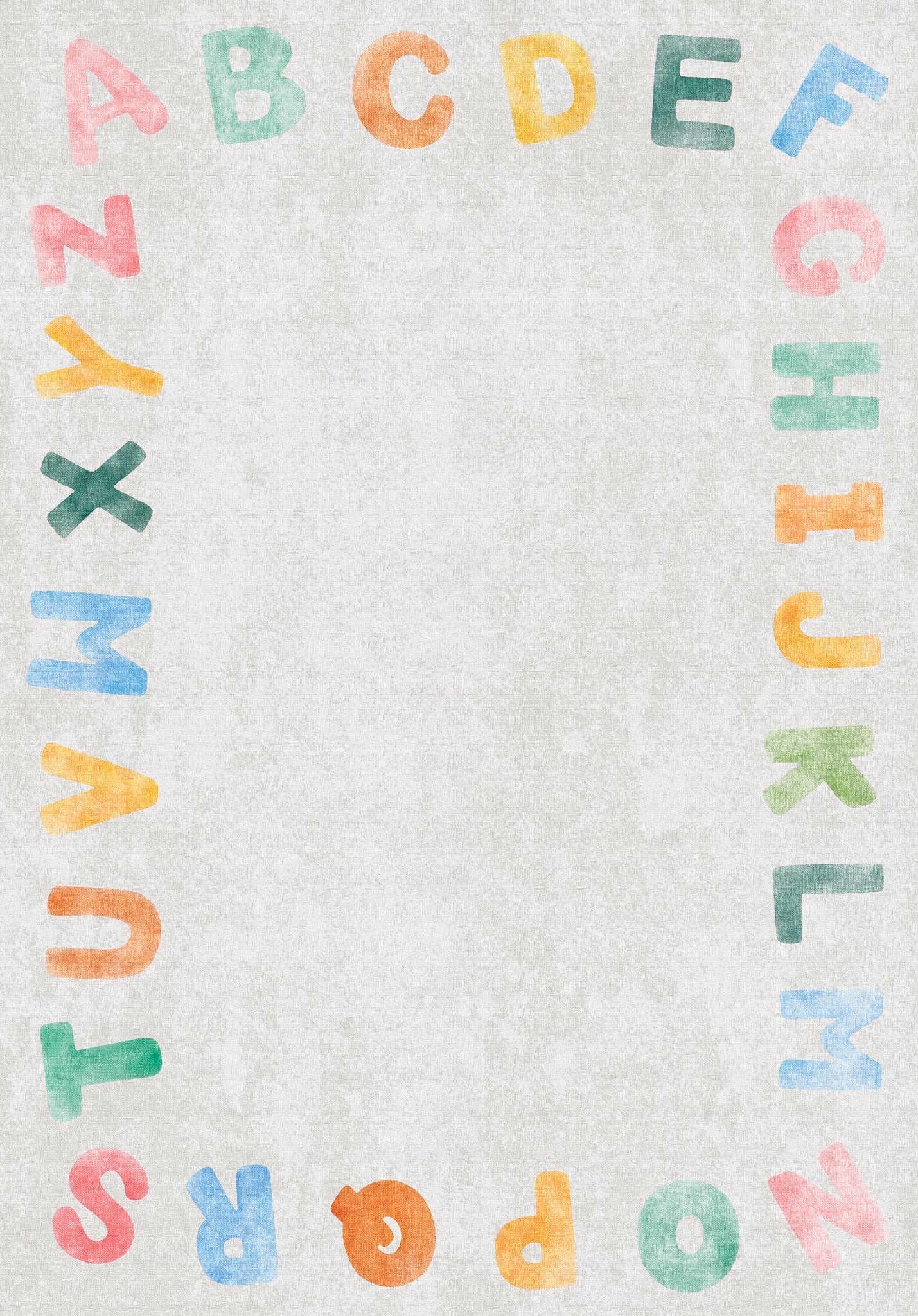 Izzy Χαλί με αλφάβητο στα σύνορα