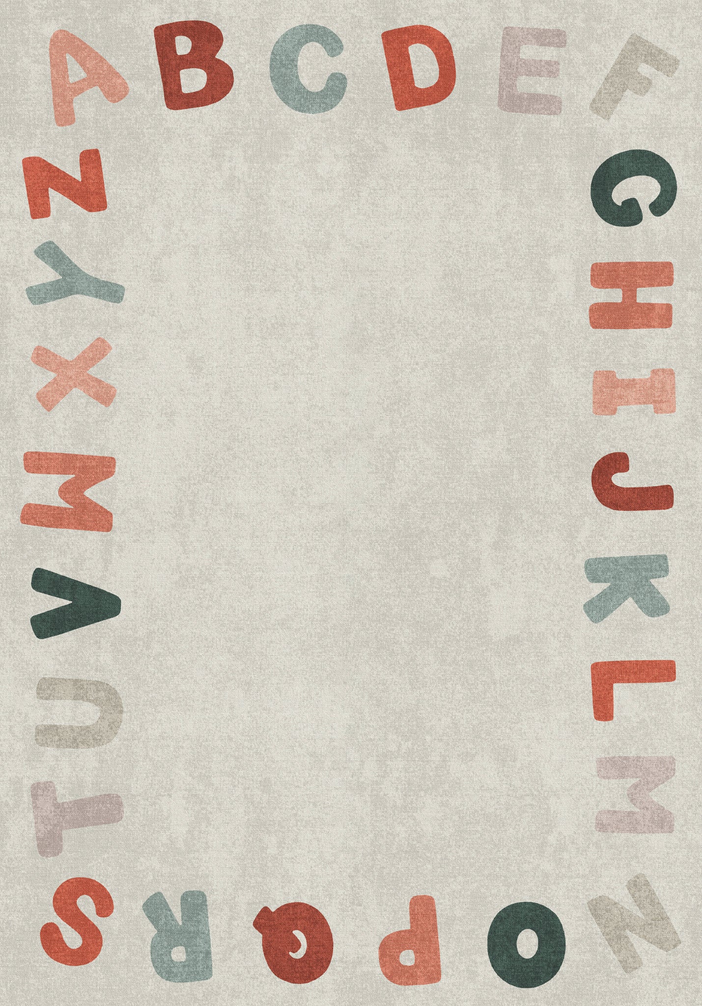 Izzy Χαλί με αλφάβητο στα σύνορα