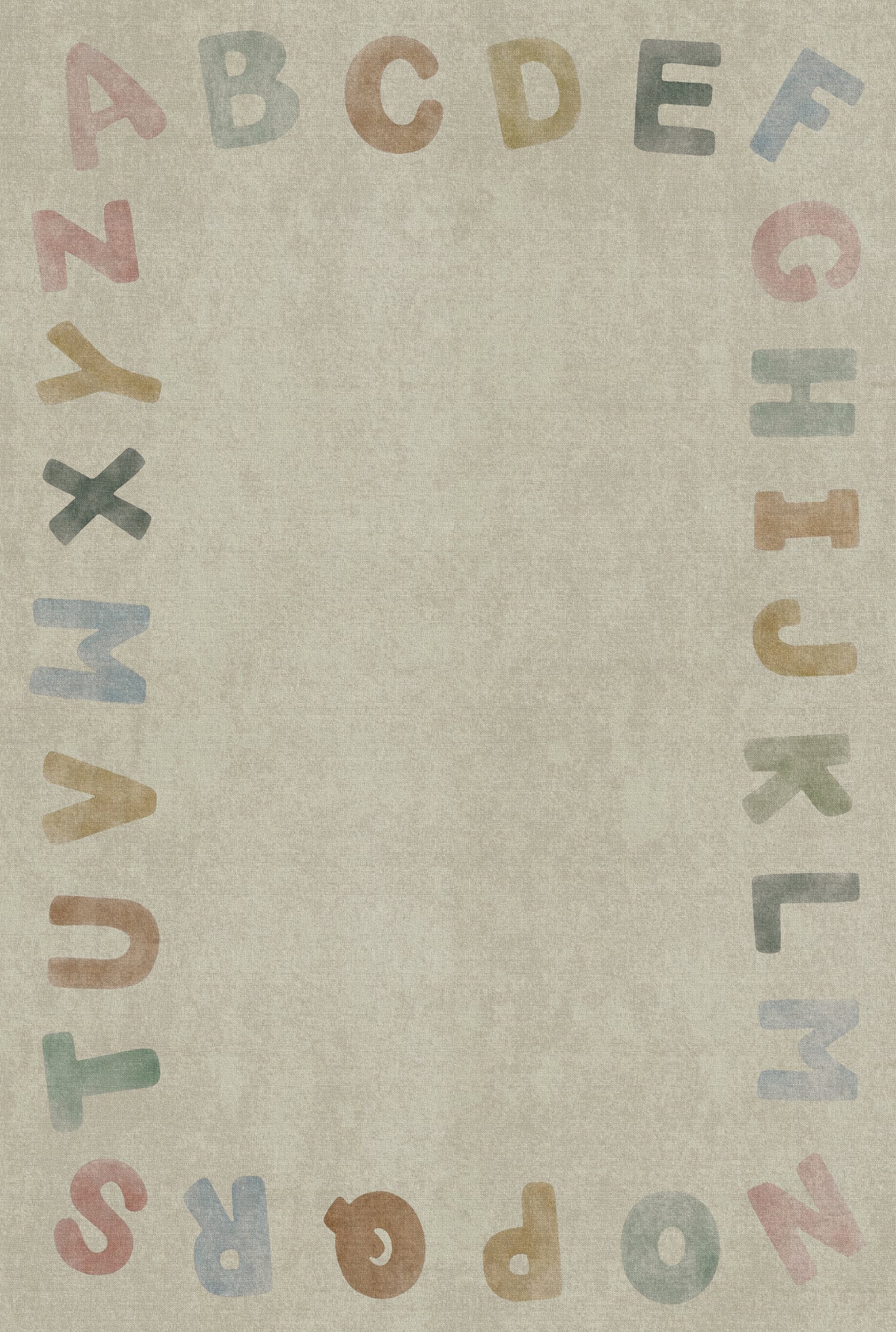 Izzy Abecedný hraničný koberec