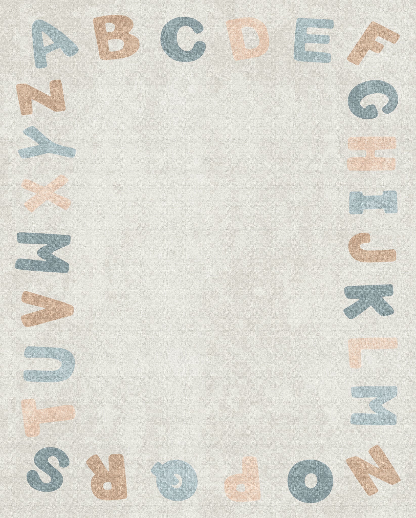 Izzy Alfabetet Border Matta