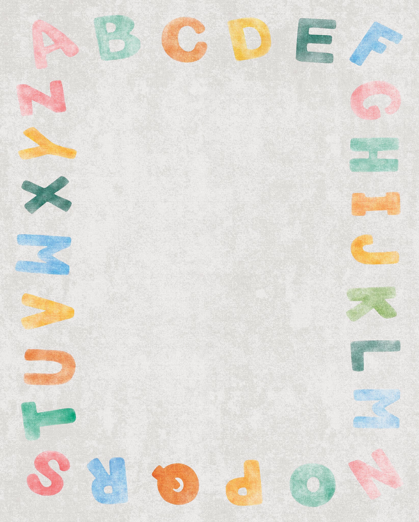 Izzy Χαλί με αλφάβητο στα σύνορα