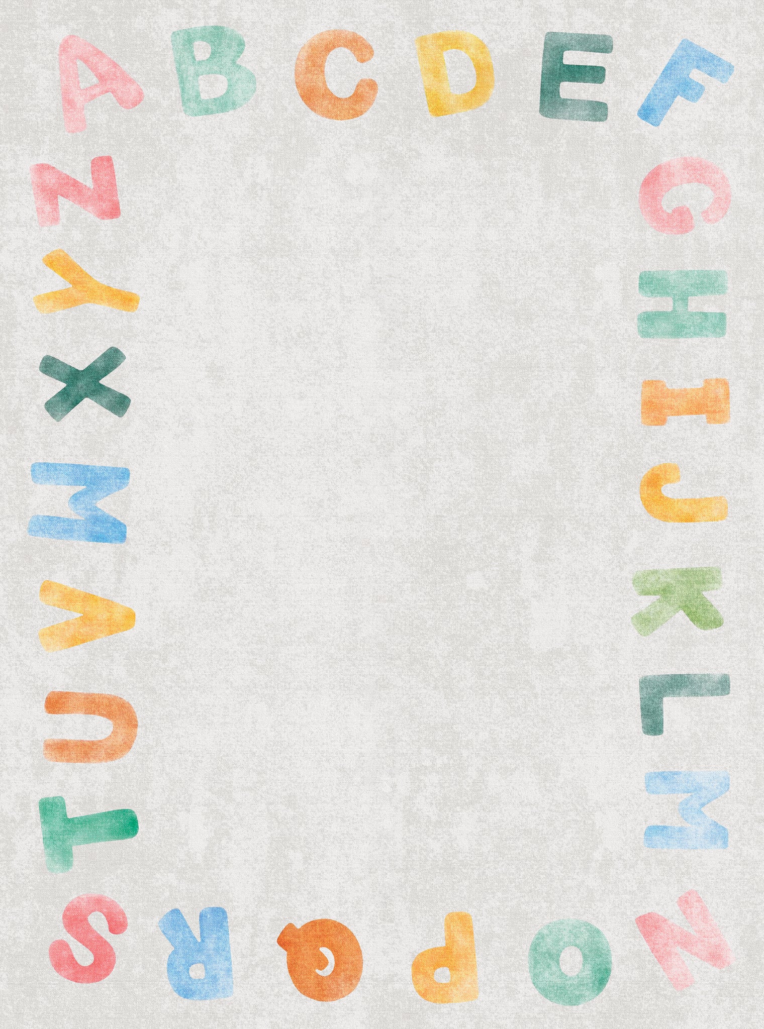 Izzy Χαλί με αλφάβητο στα σύνορα