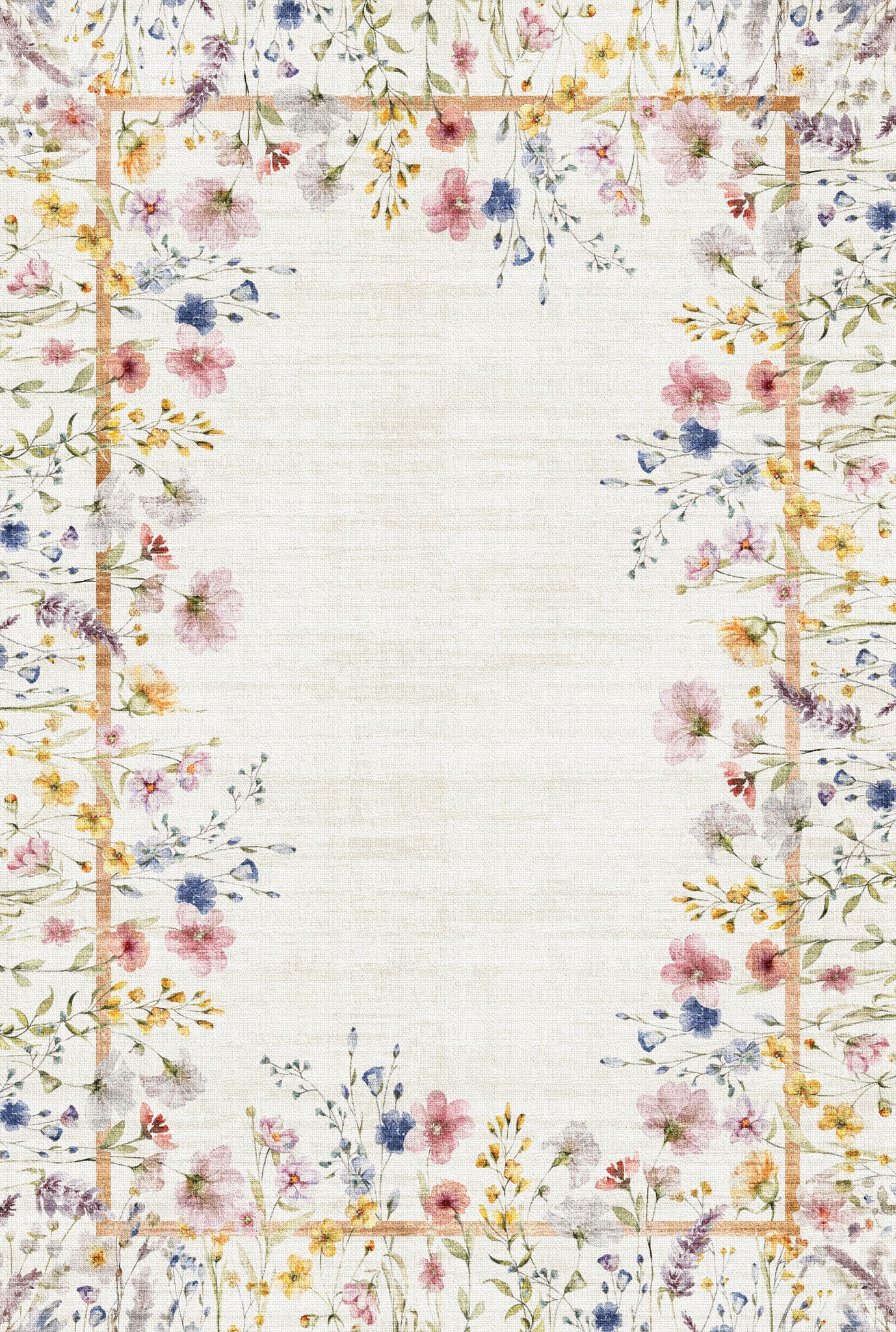 Anna Botanisk matta med ram