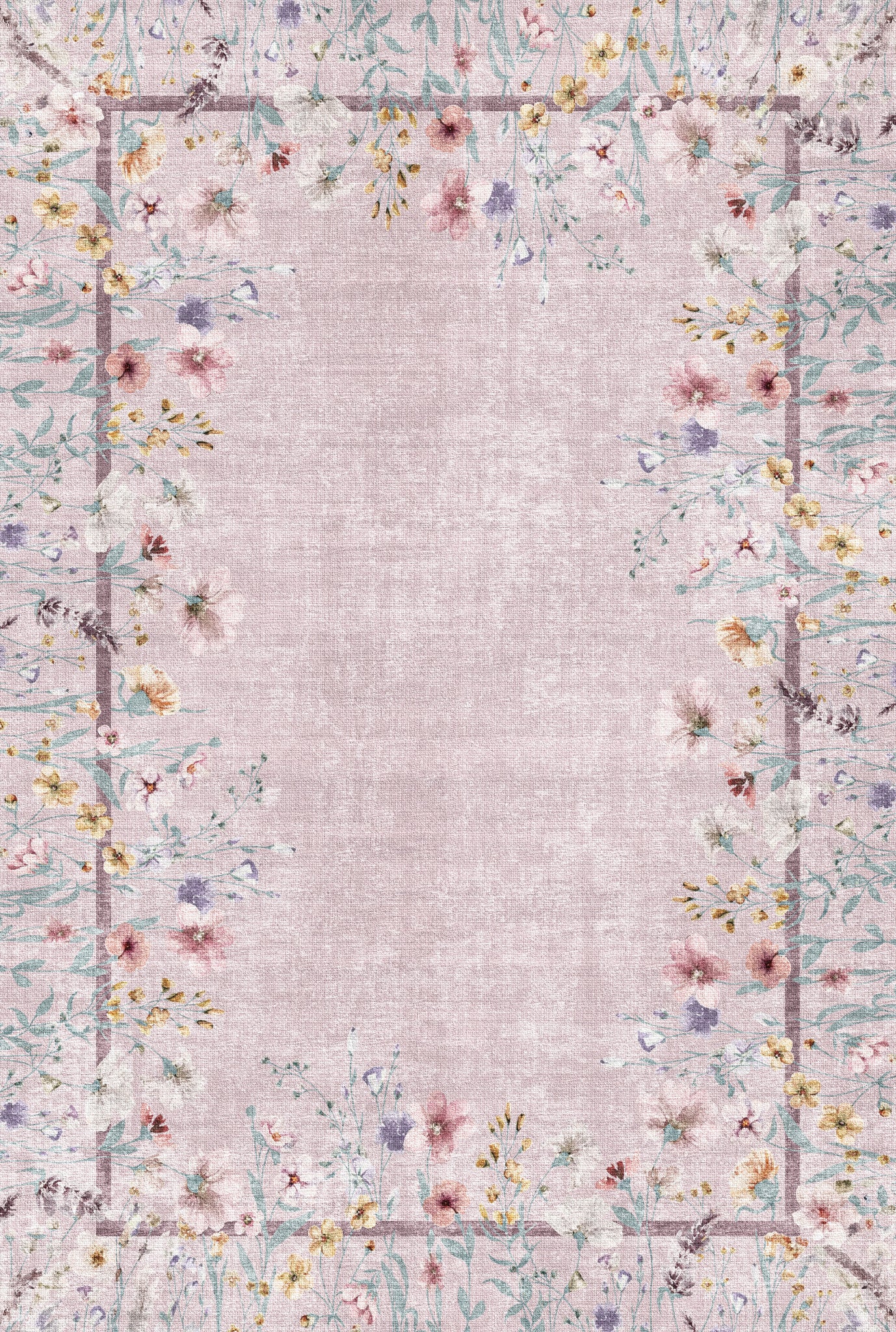 Anna Botanisk matta med ram