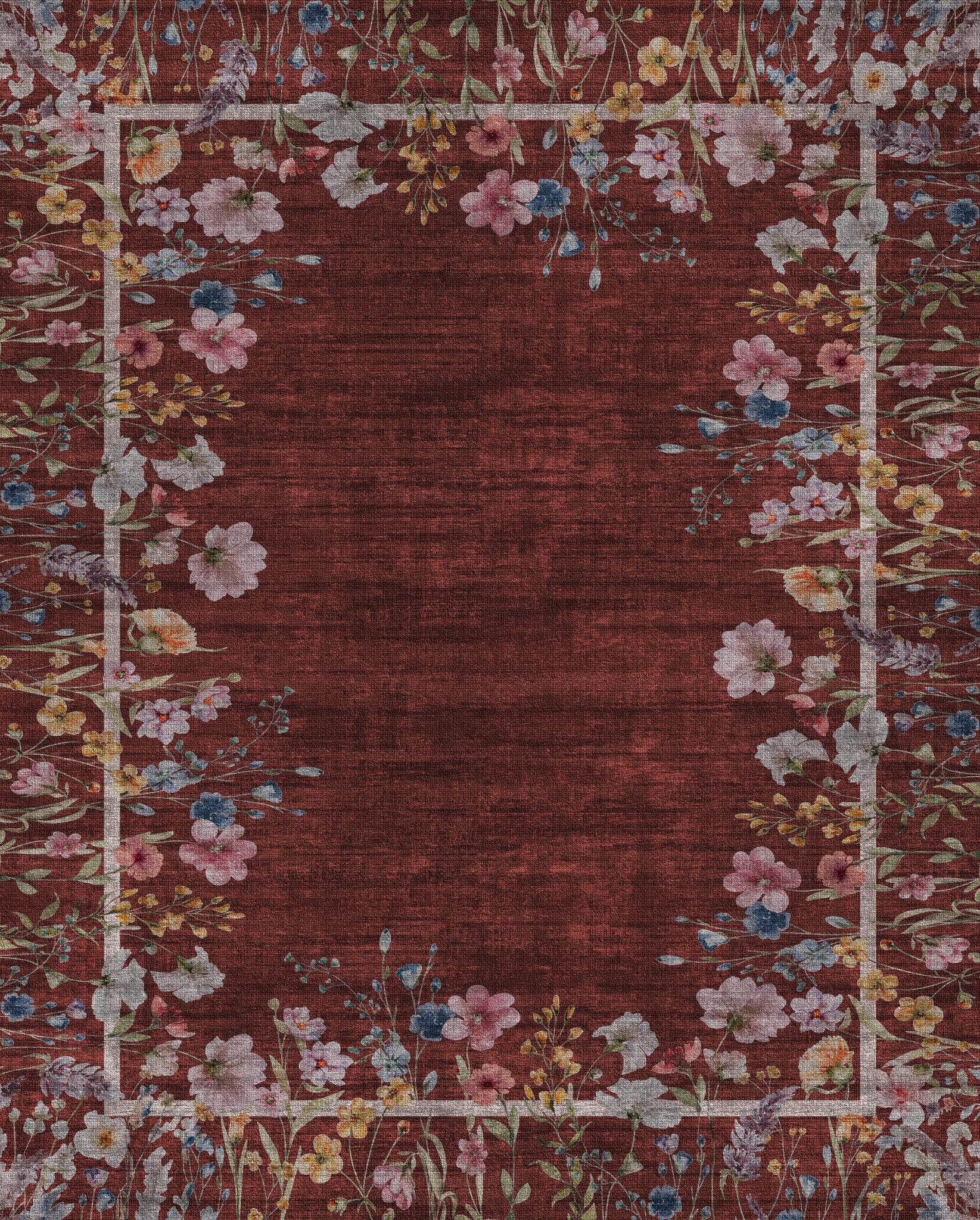 Anna Botanisk matta med ram